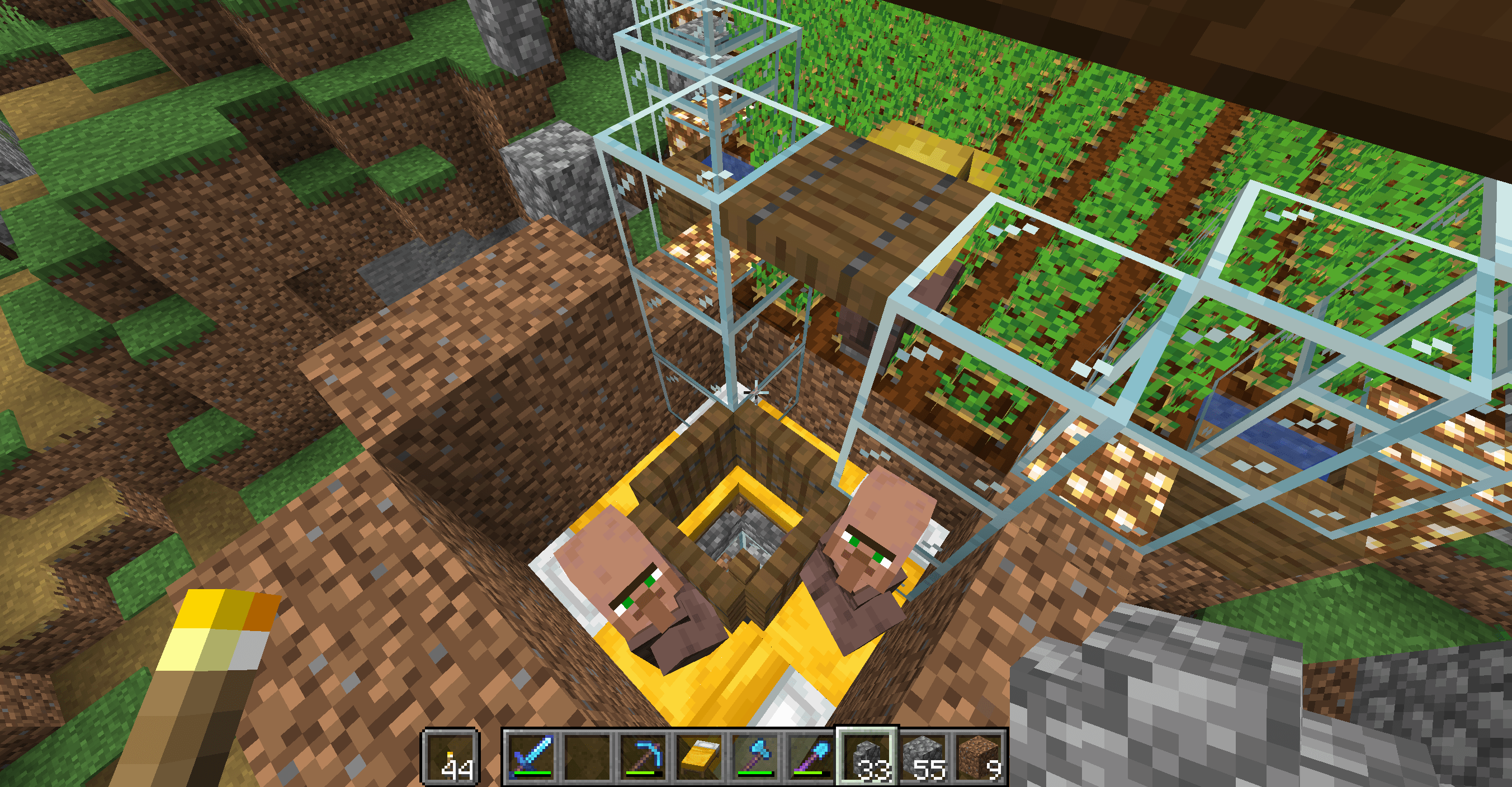 Can someone help me understand why my villager farm isn't working? Is