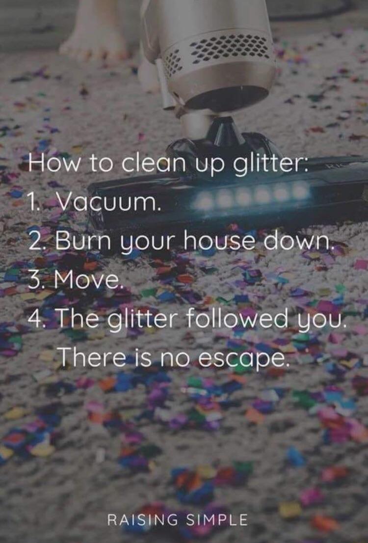 The glitter struggle is real r/Mommit