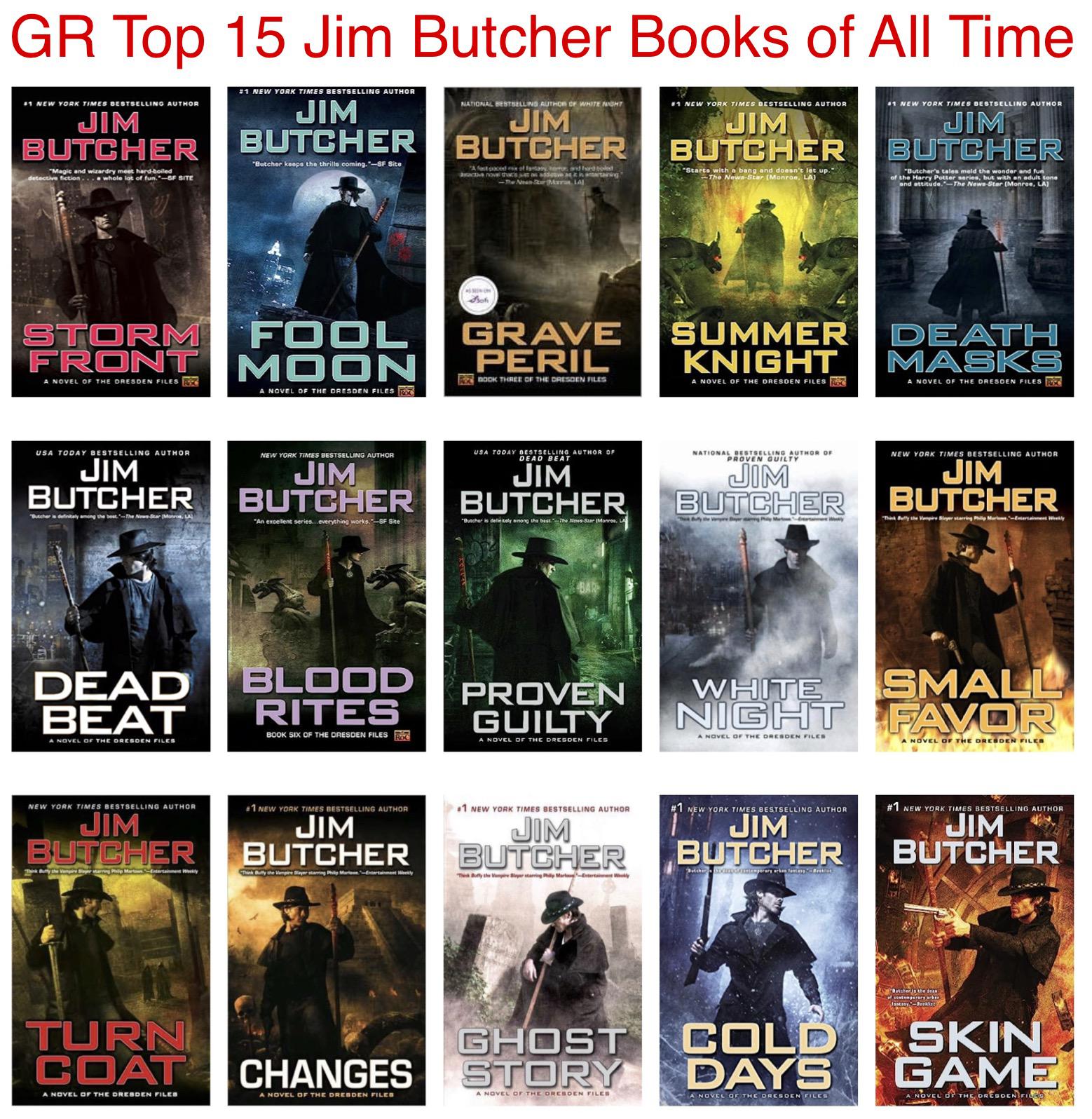 GR Top 15 Jim Butcher Books of All Time r/top15books