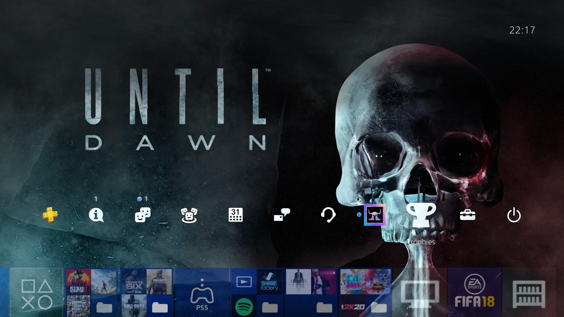 Anyone uses the Until Dawn theme on PS4? r/untildawn