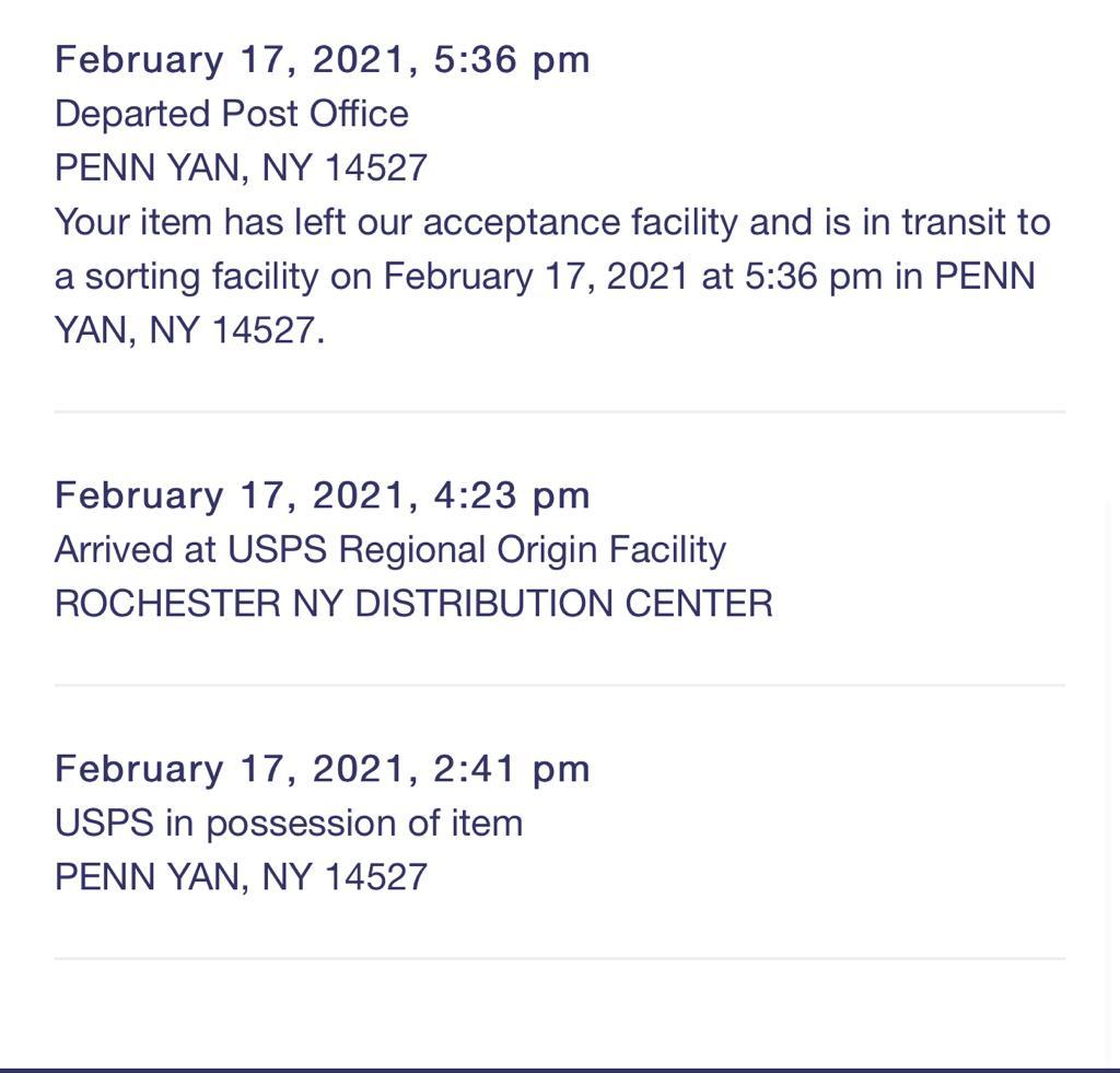 Anyone else have packages from the 17th that are still in transit with