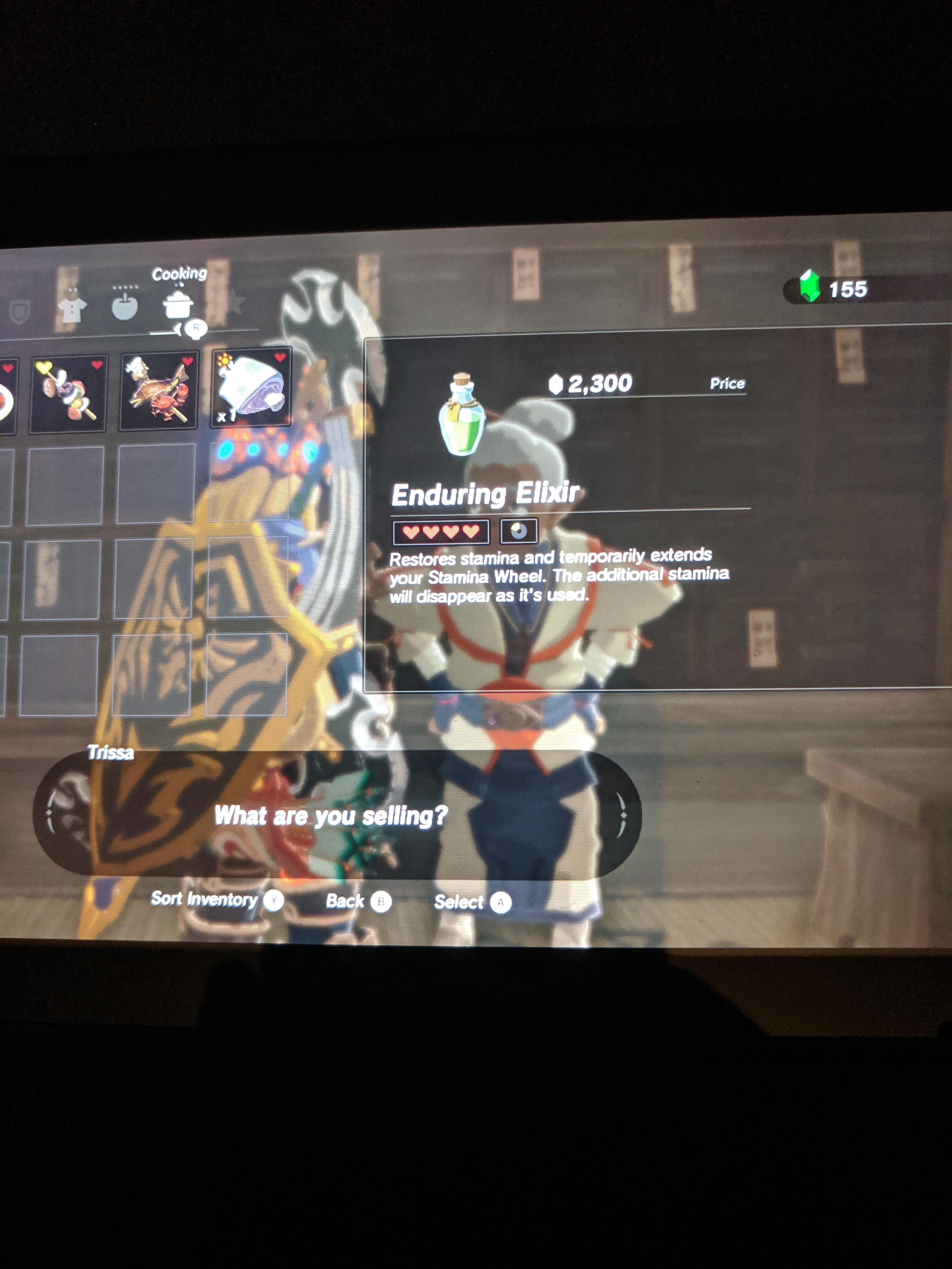 Enduring Elixirs sell for 2300 Rupees! Make with four Lynel guts and