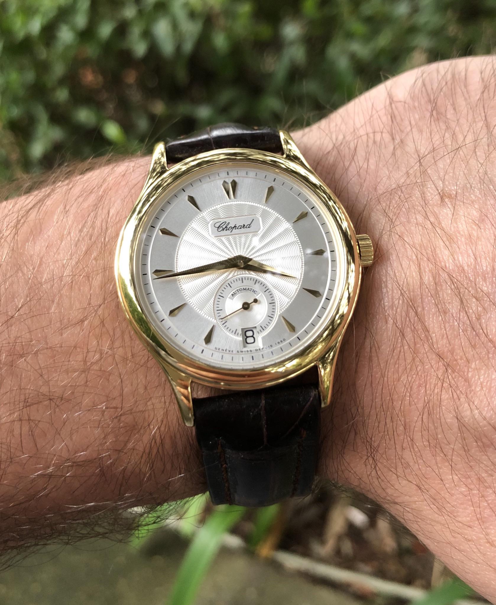 [Chopard] LUC 1860 with half hunter case back. Both my grail and a