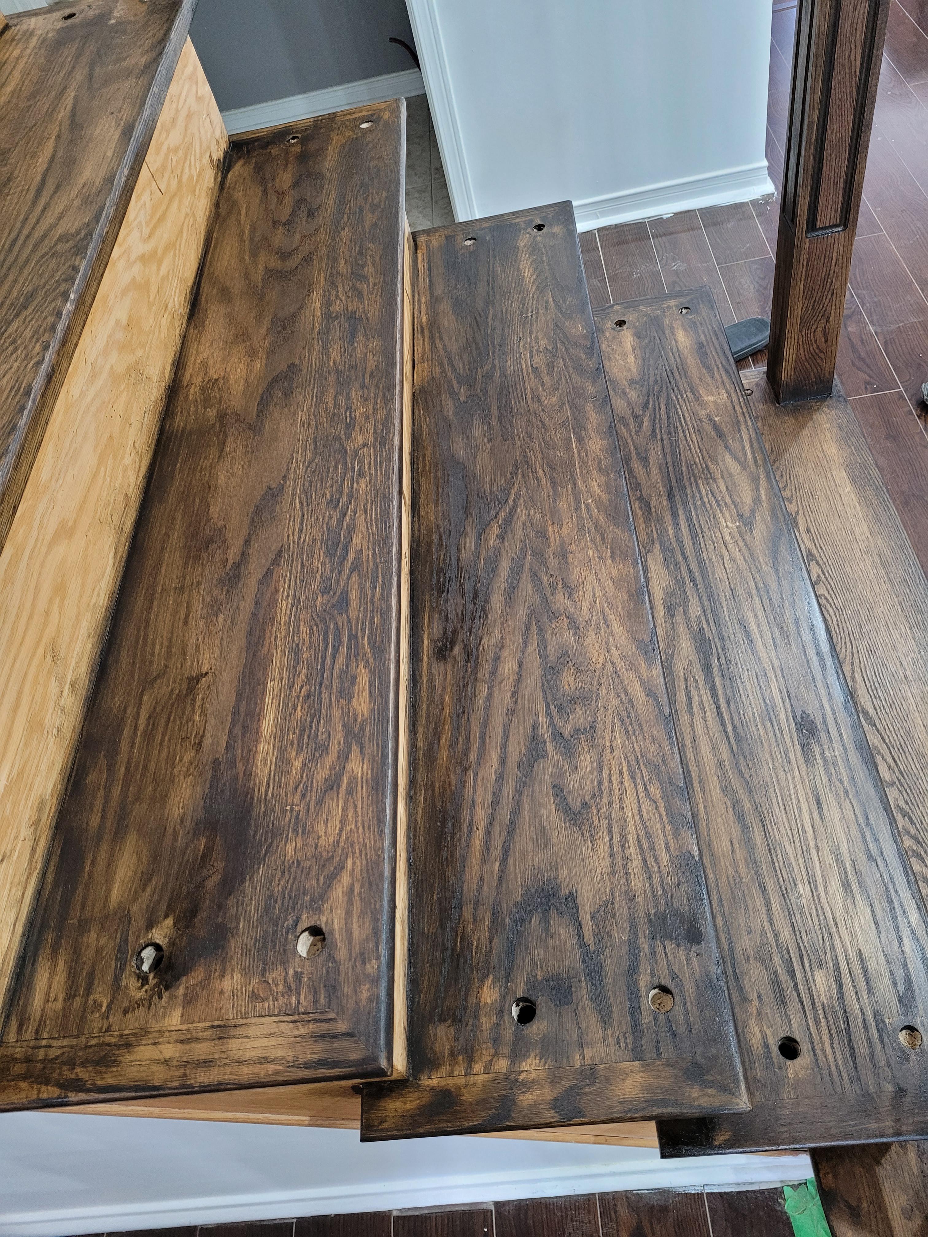 How can I reduce the yellowness and make this stain darker? I have