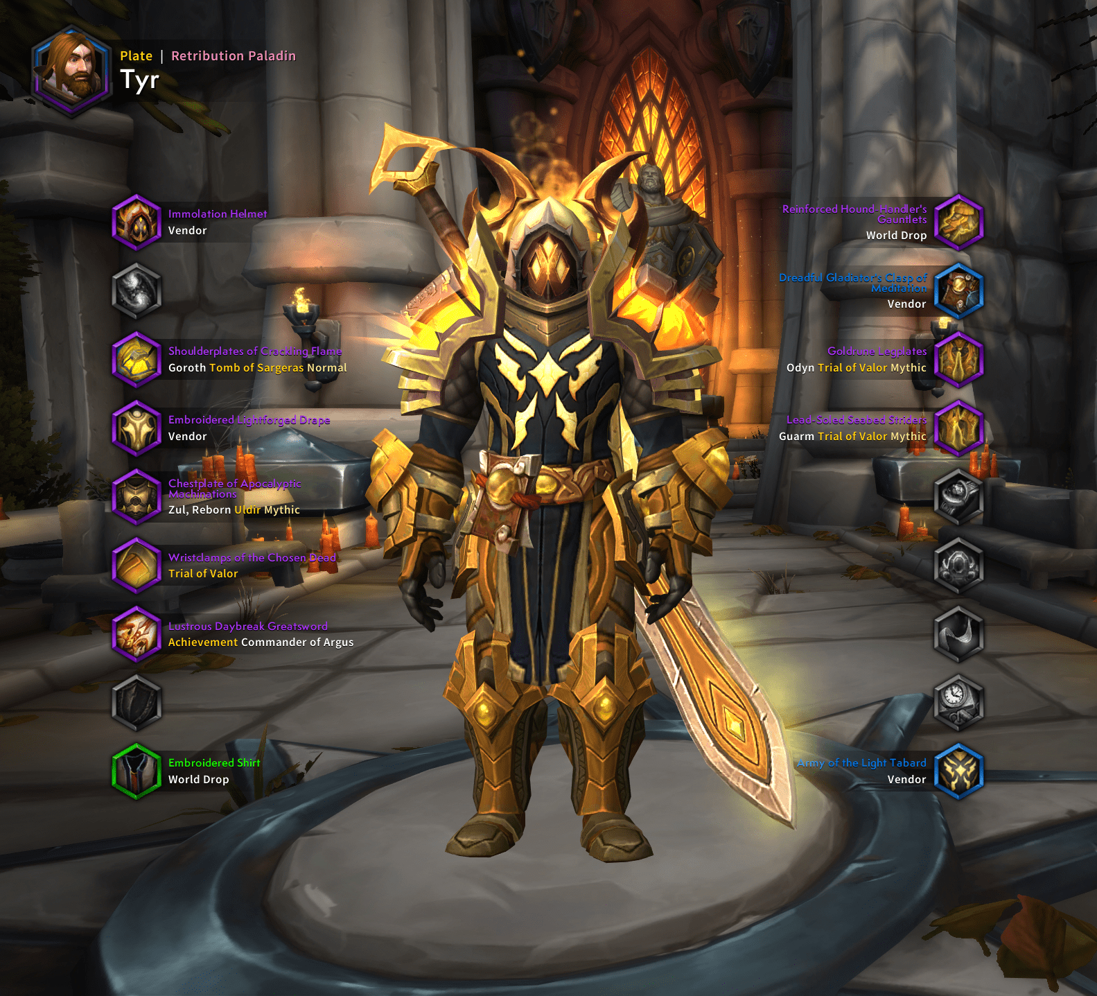 Army of Light Paladin Transmogrification