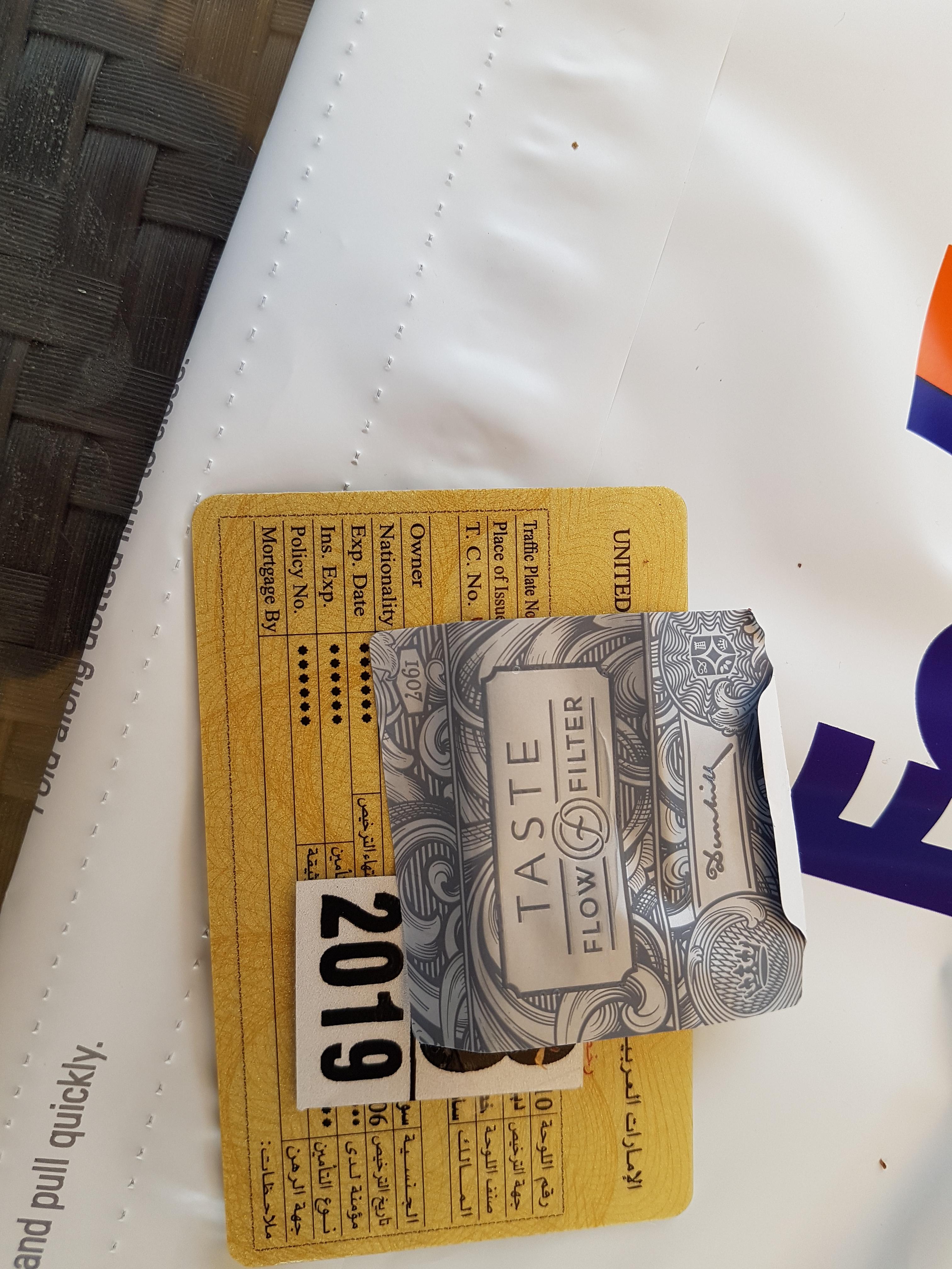 Has RTA replaced /hidden the dates expiry with dots on car ownership