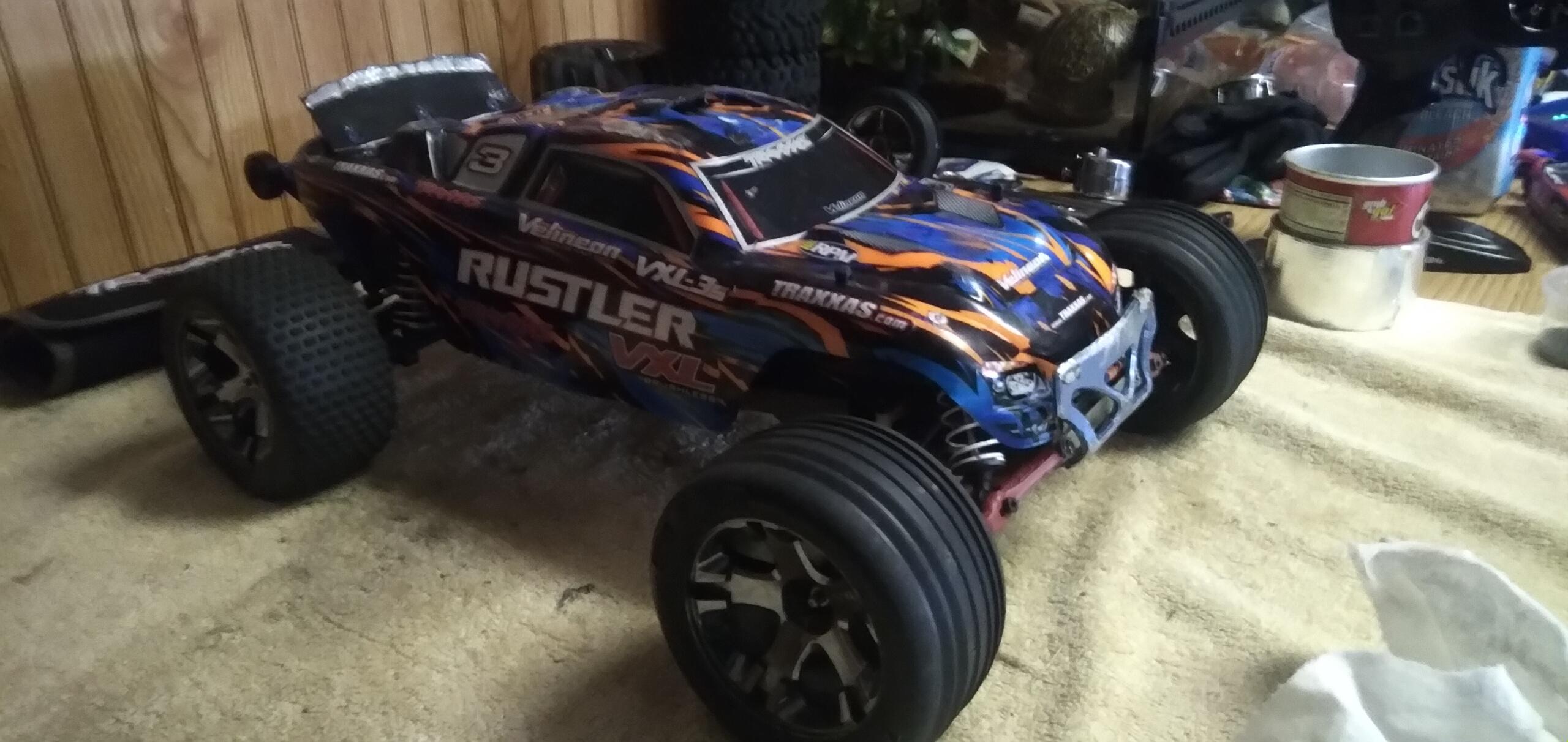 i just fixed my traxxas rustler vxl 2wd and i orderd the stock tires as