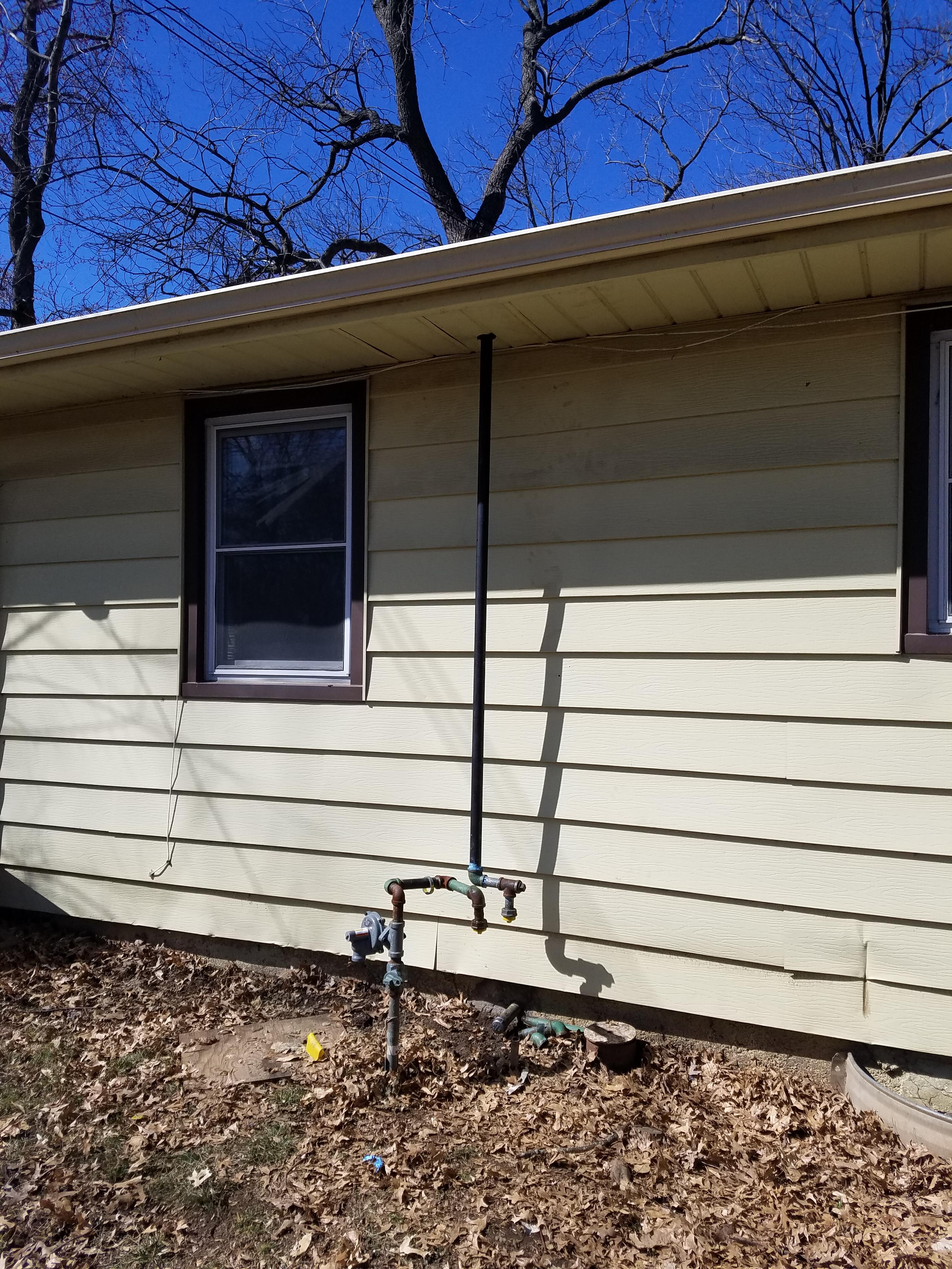 Running new supply to furnace/water heater on a slab foundation. r