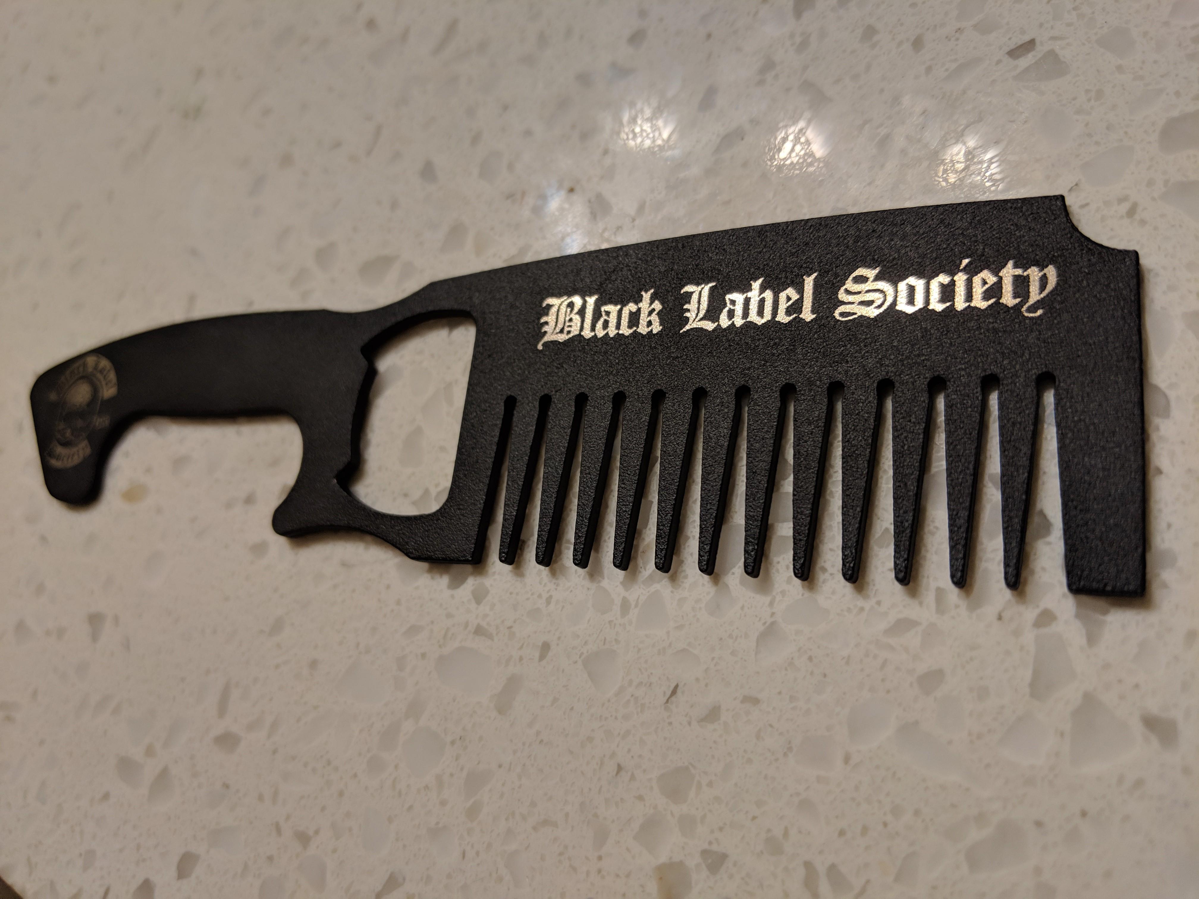 New badass metal metal beard comb r/beards