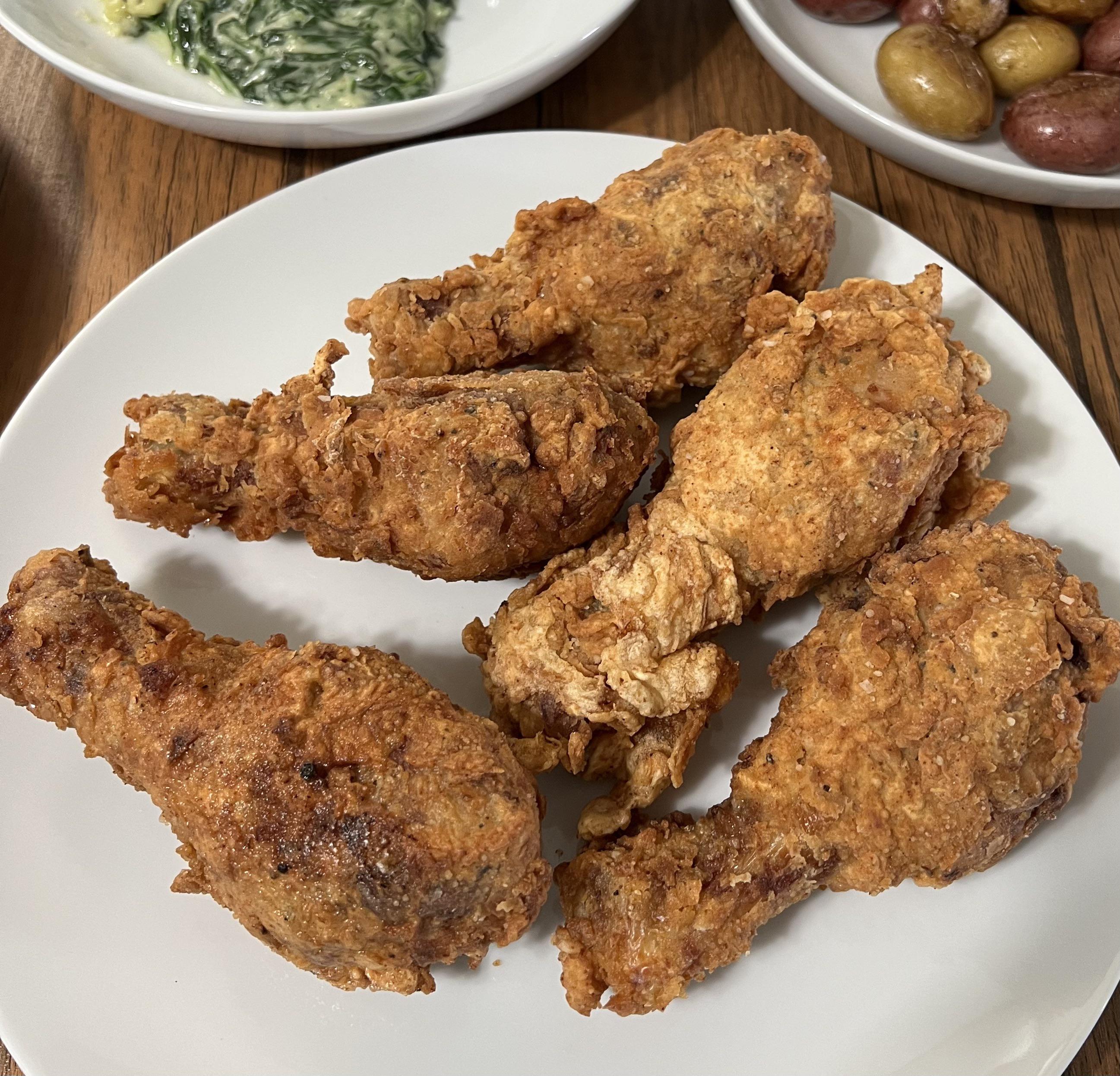 Overnight Buttermilkbrined sous vide fried chicken! sousvide