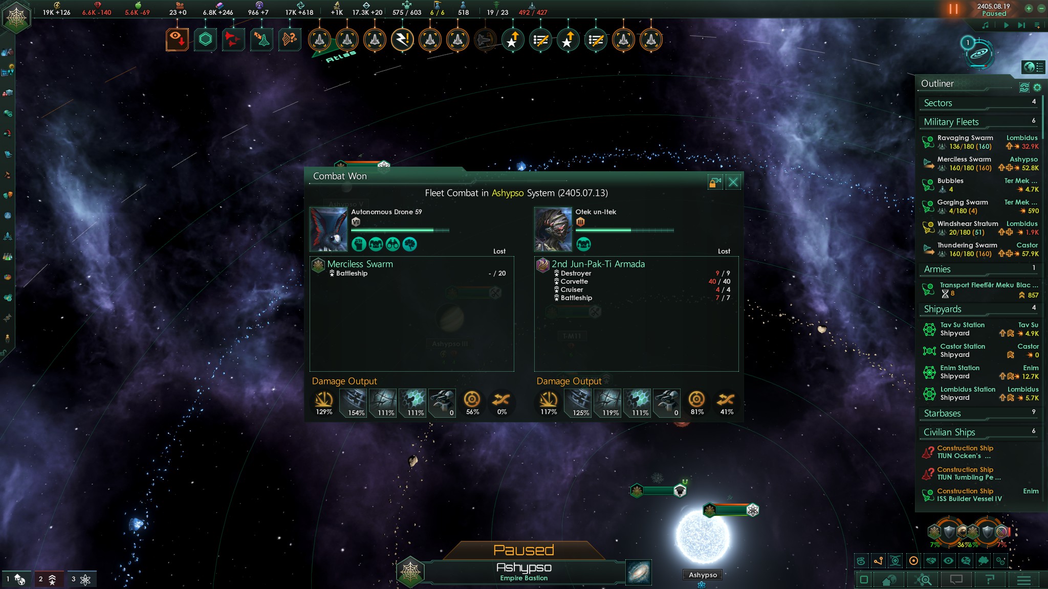 58k fleet power vs 50k fleet power = total annihilation. How does this