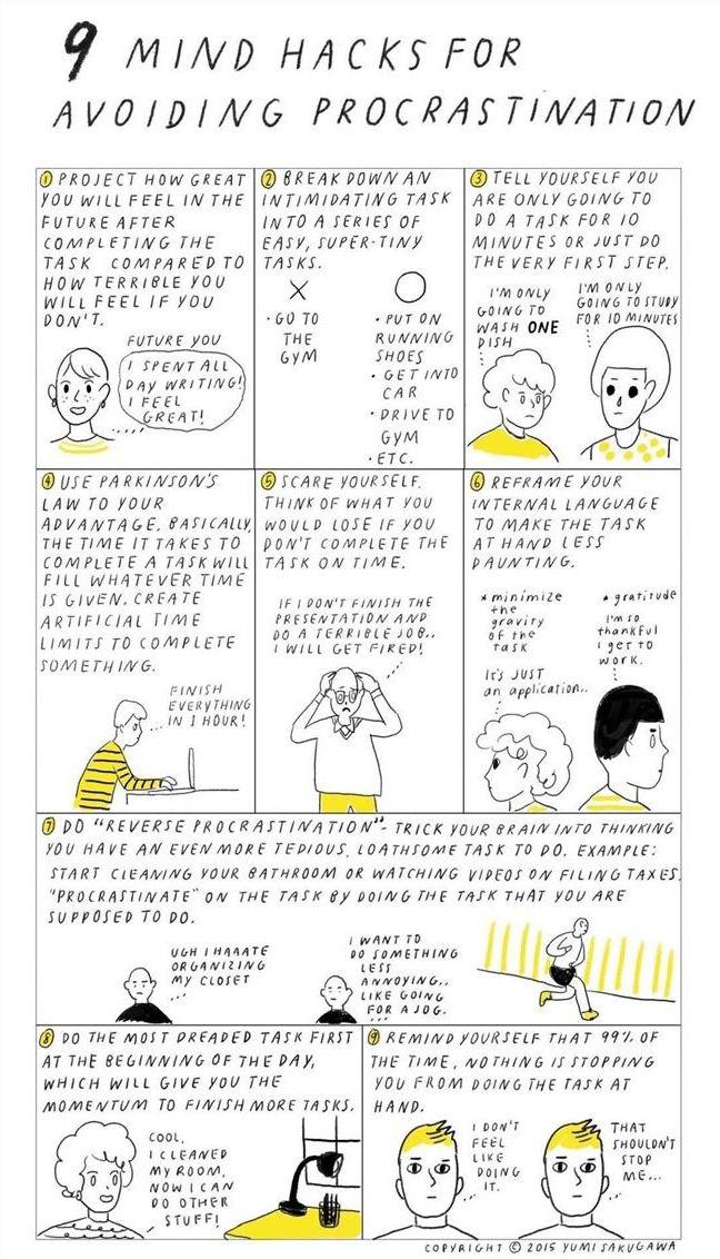 9 Mind Hacks for Avoiding Procrastination r/berkeley