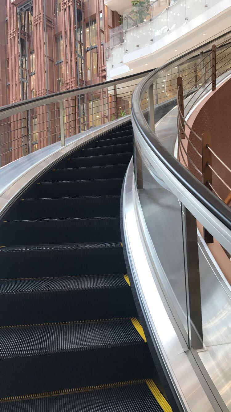 A curved escalator in China r/mildlyinteresting