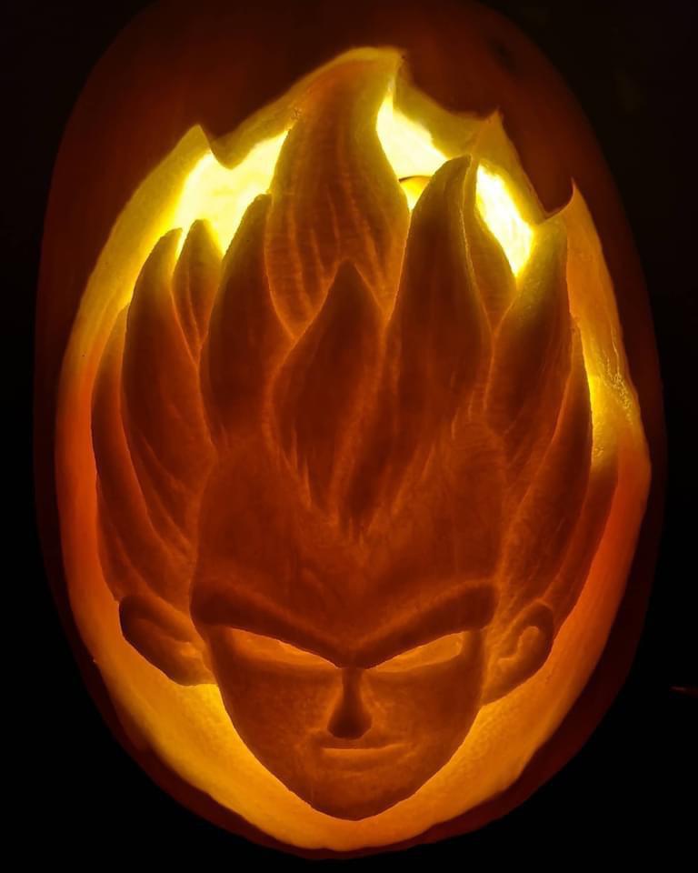 This Vegeta Pumpkin. r/pics