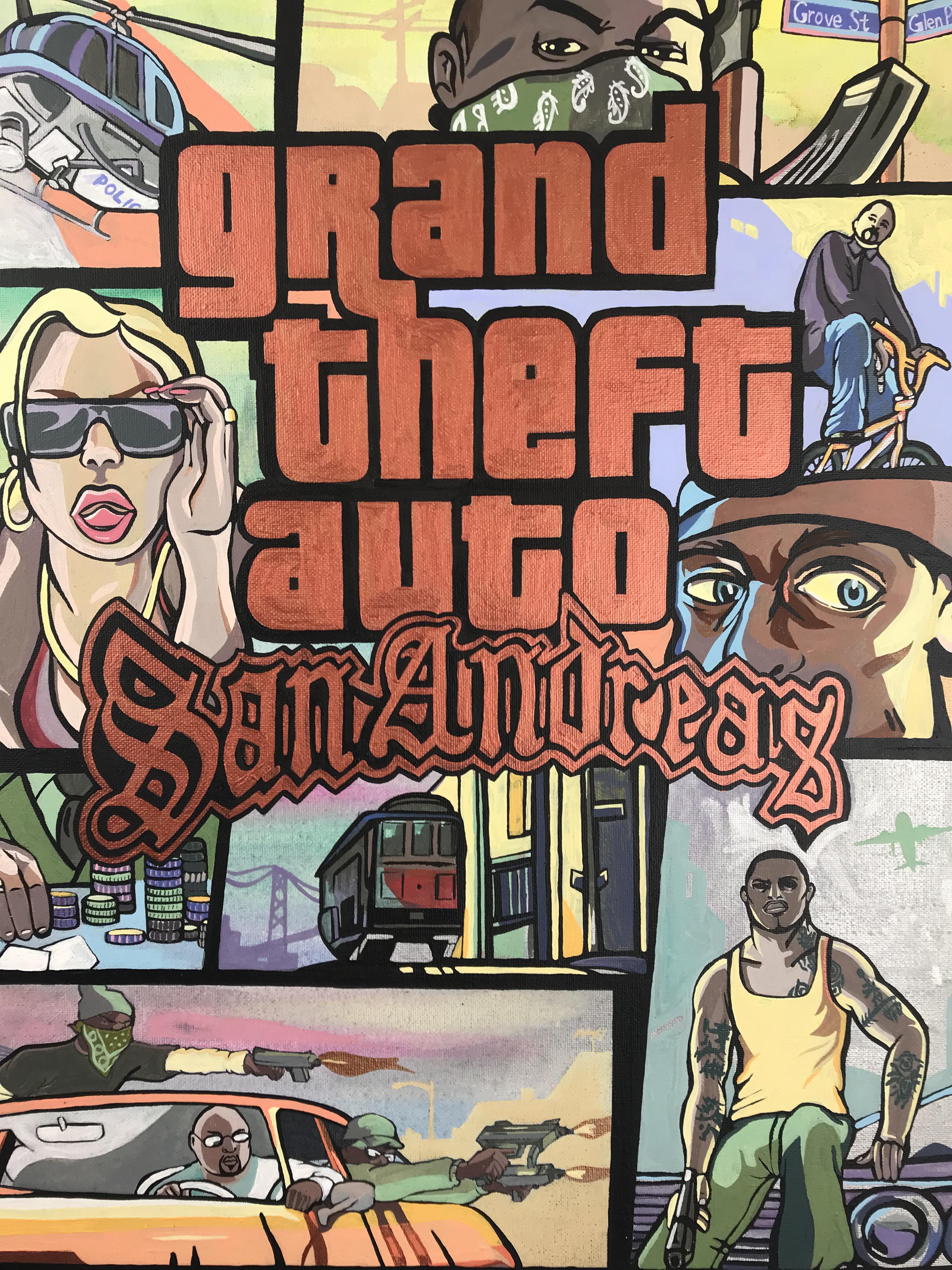 I’ve finally completed a GTA painting after years of leaving it