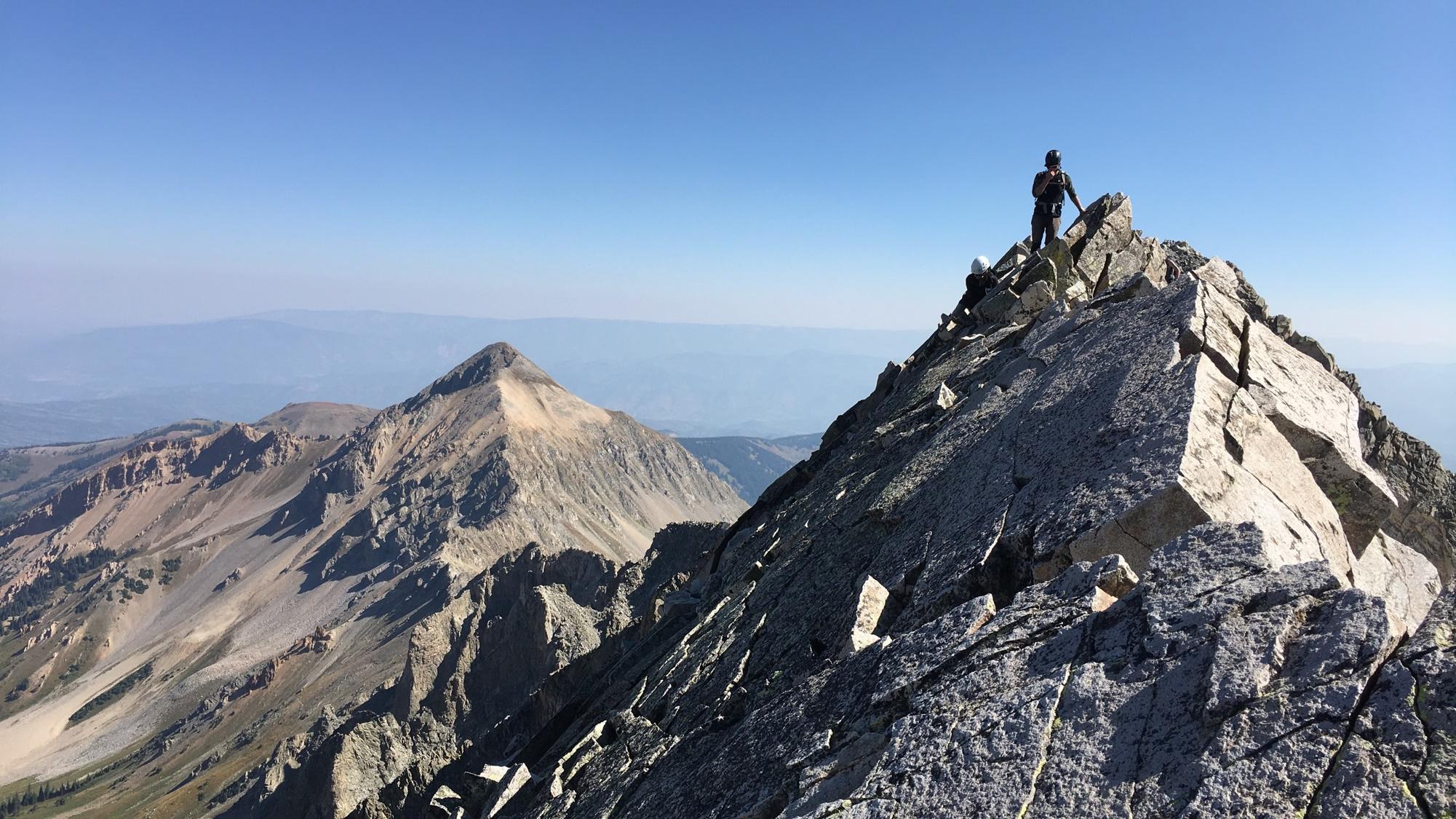 Capitol Peak, Elk Mountains, CO. Taking a breath on the last of the