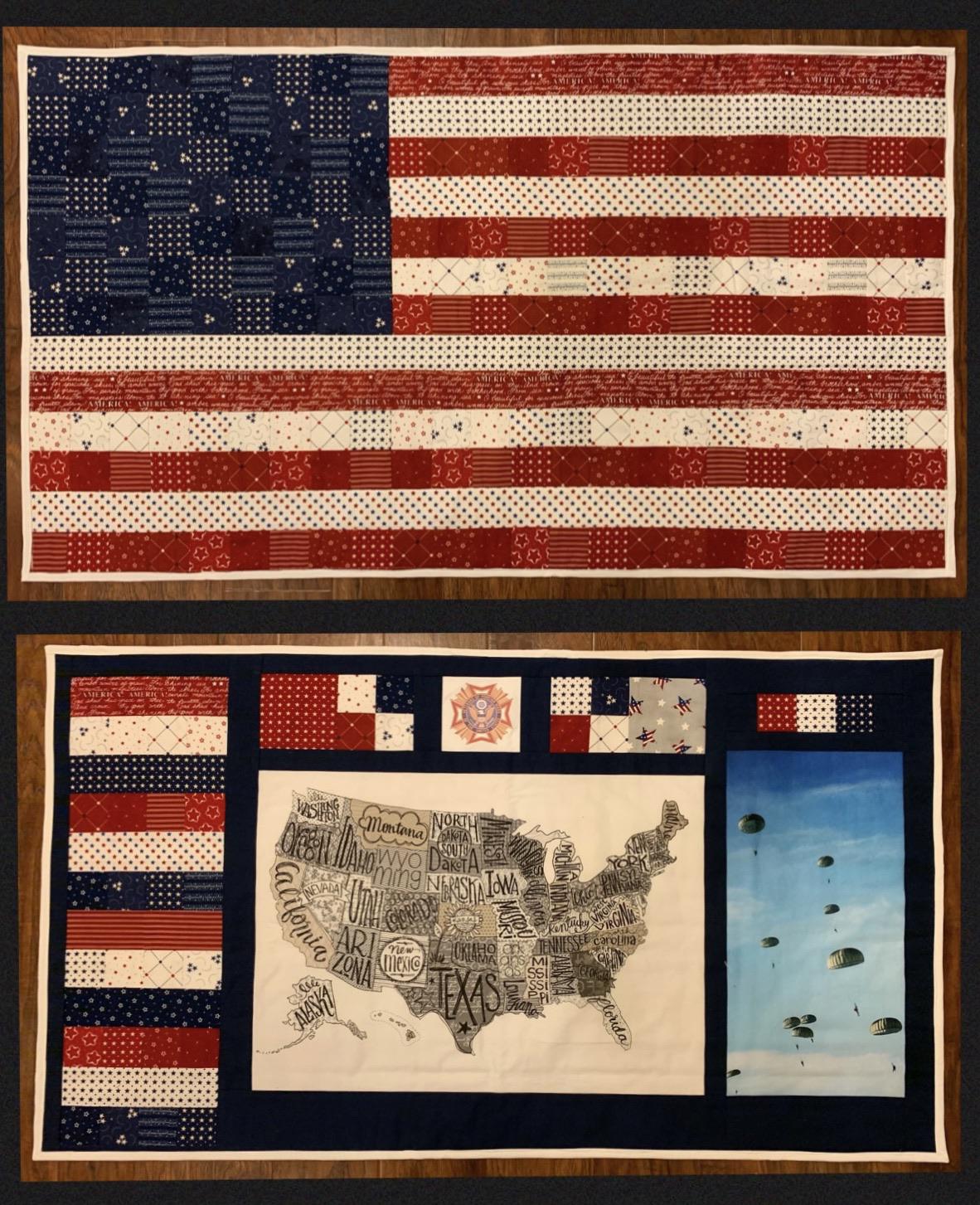 Veteran’s Day quilt for local VFW post commander. r/quilting