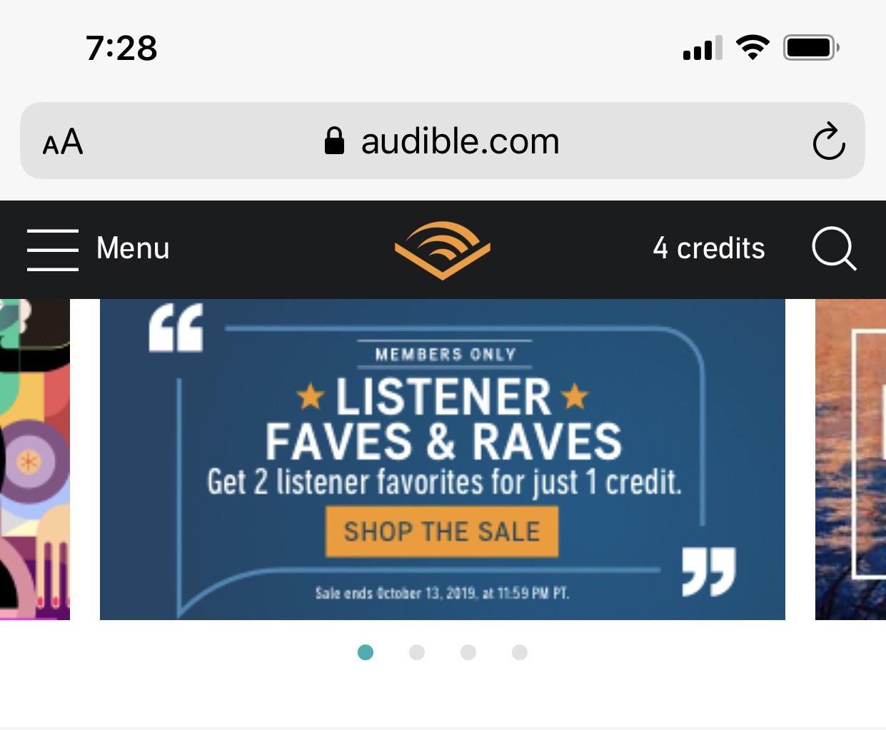 “We're sorry. The credit sale has ended.” Maybe going live tomorrow