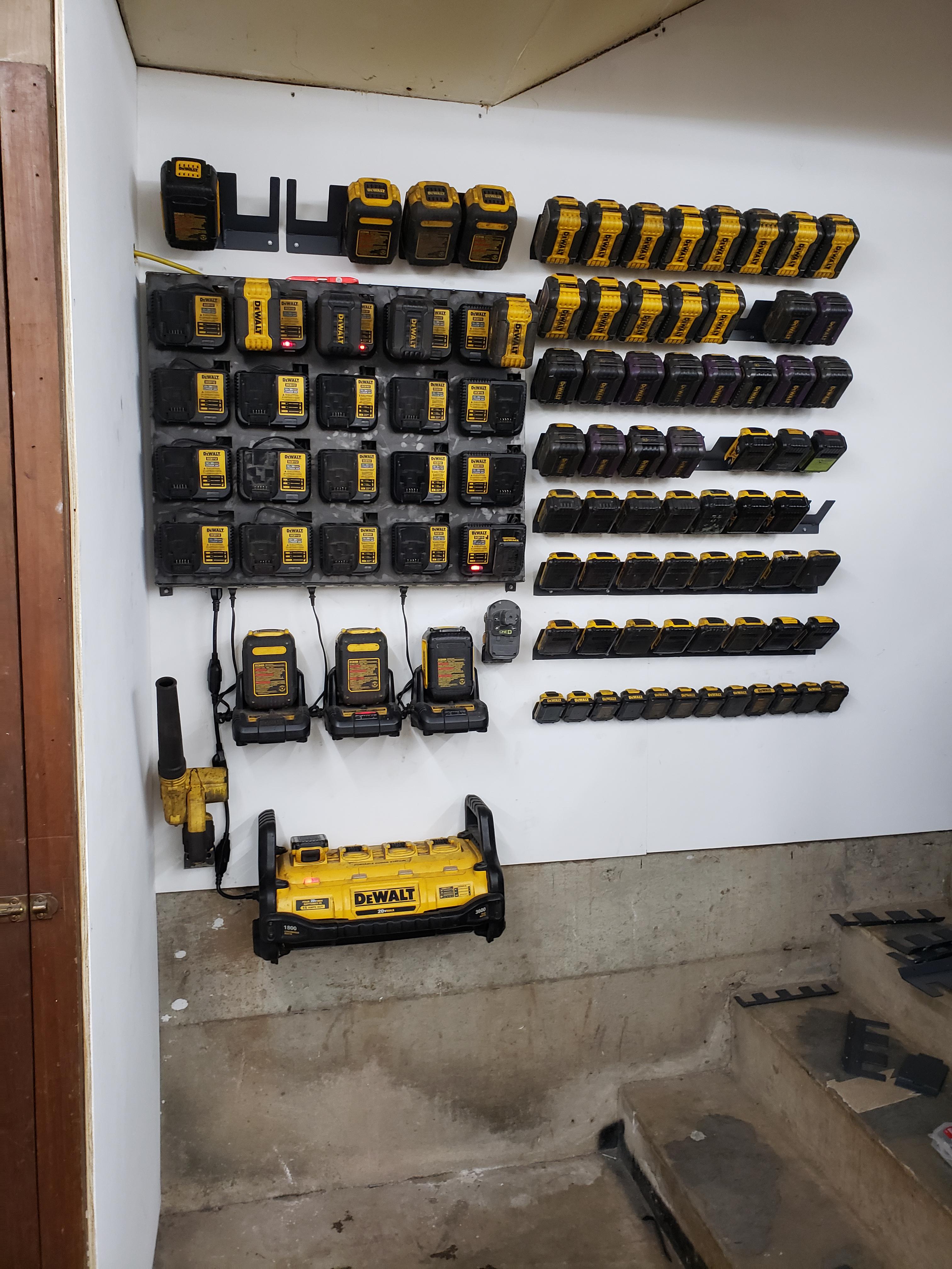 Finally got the Battery / Charger Wall put together for my Garage