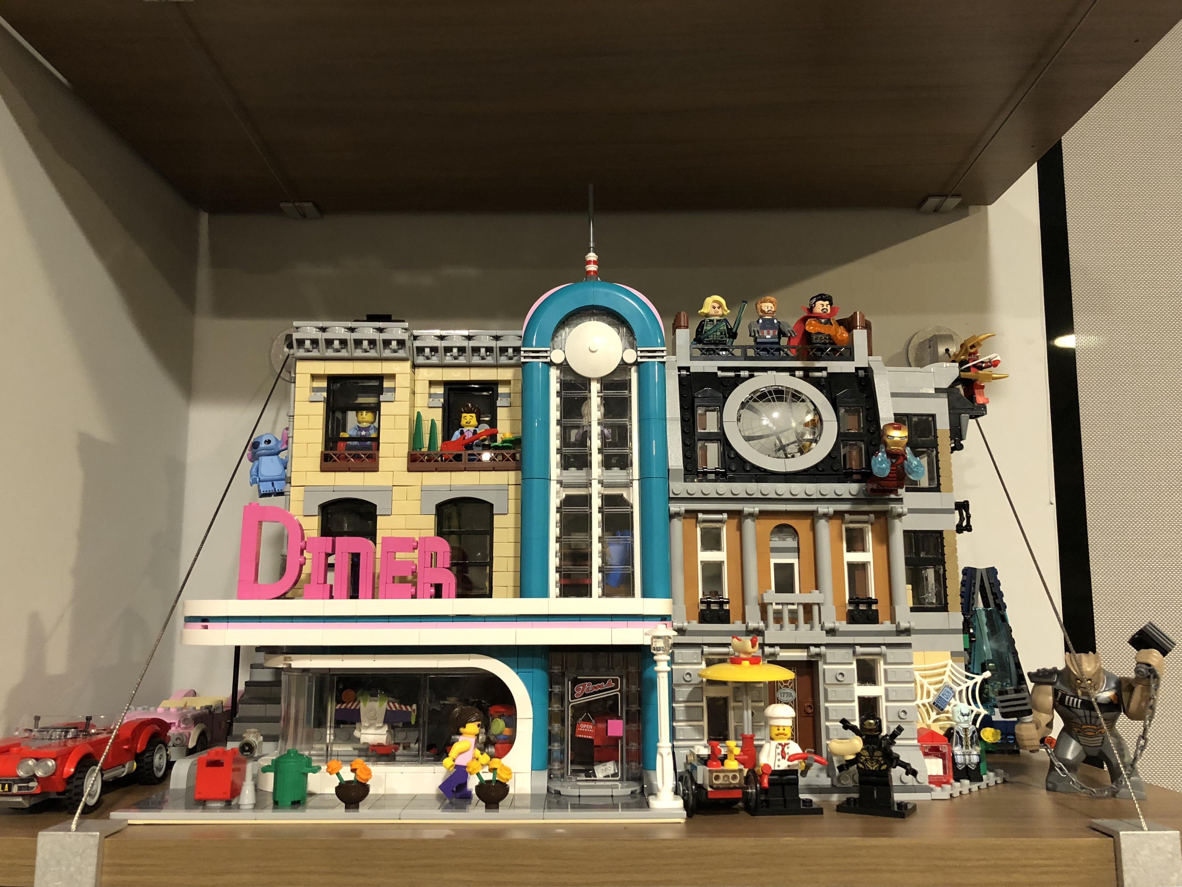 Sanctum Sanctorum works pretty well next to the Diner! lego