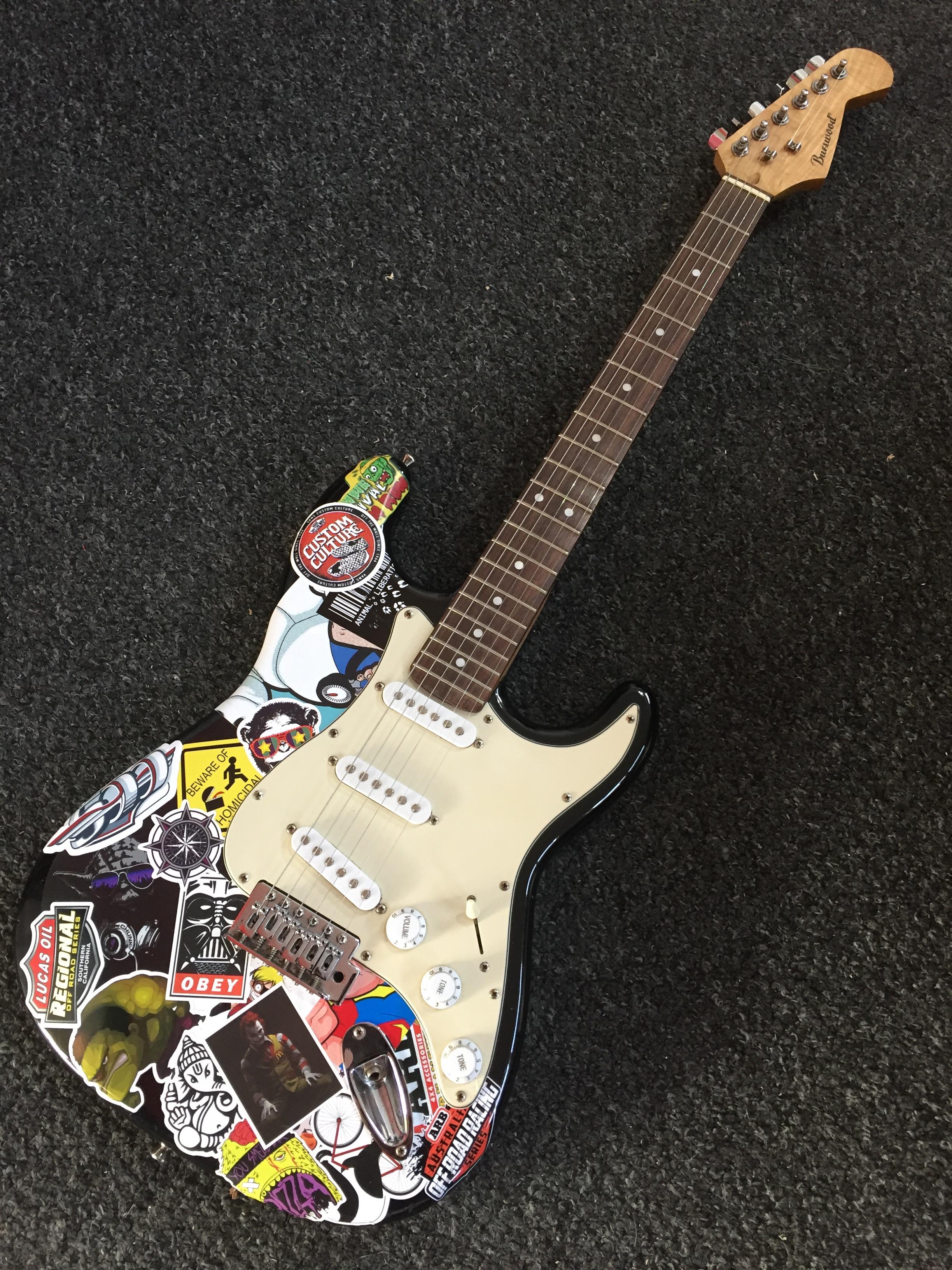 Stickerbomb guitar r/WeAreTheMusicMakers