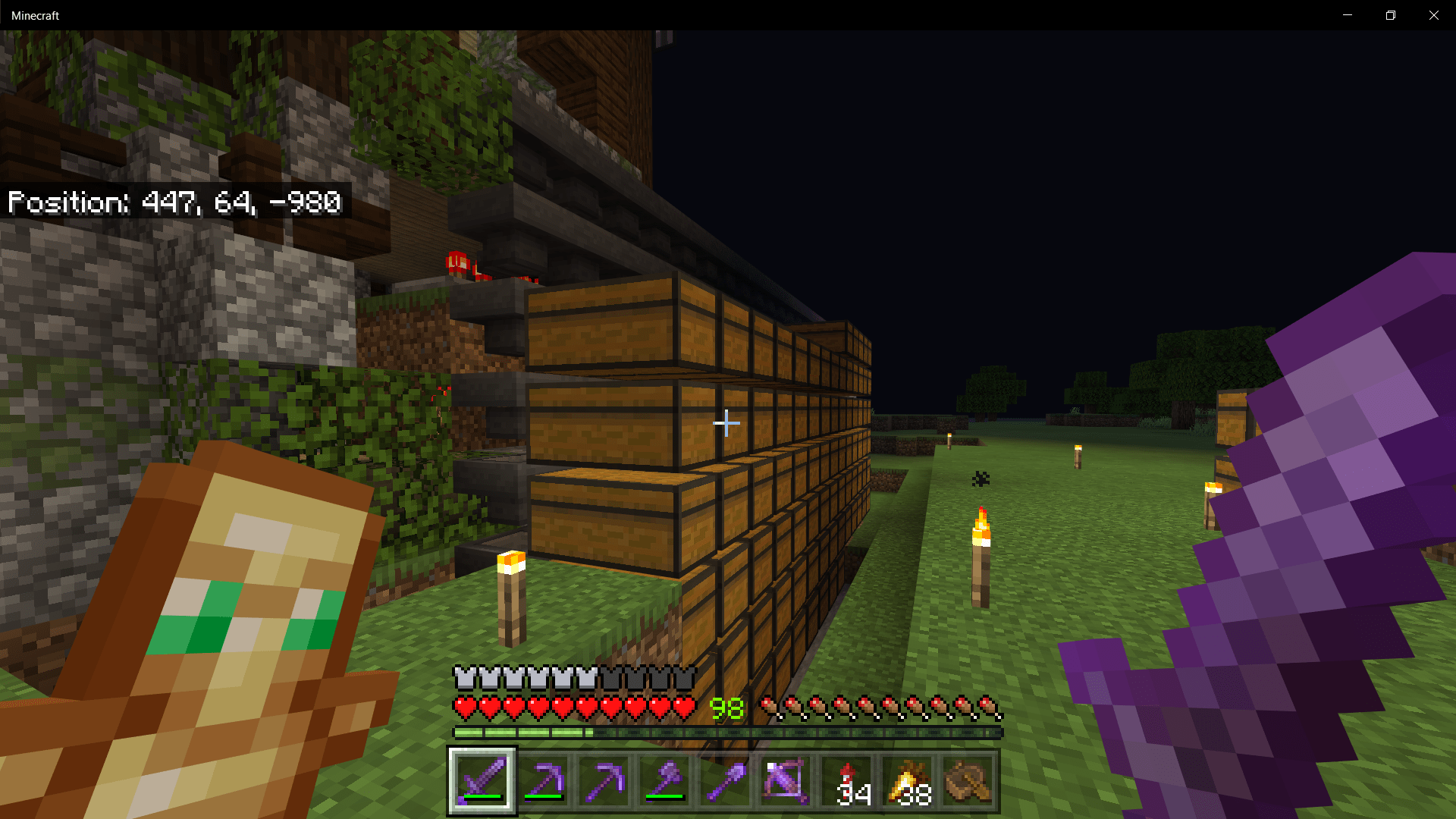 My NEW raid farm storage. Made with 9 stackable items that go into the