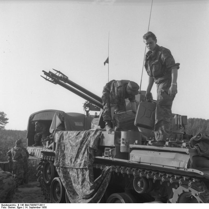 West German M42 Duster in Hachenburg, 14 September 1958 r/TankPorn