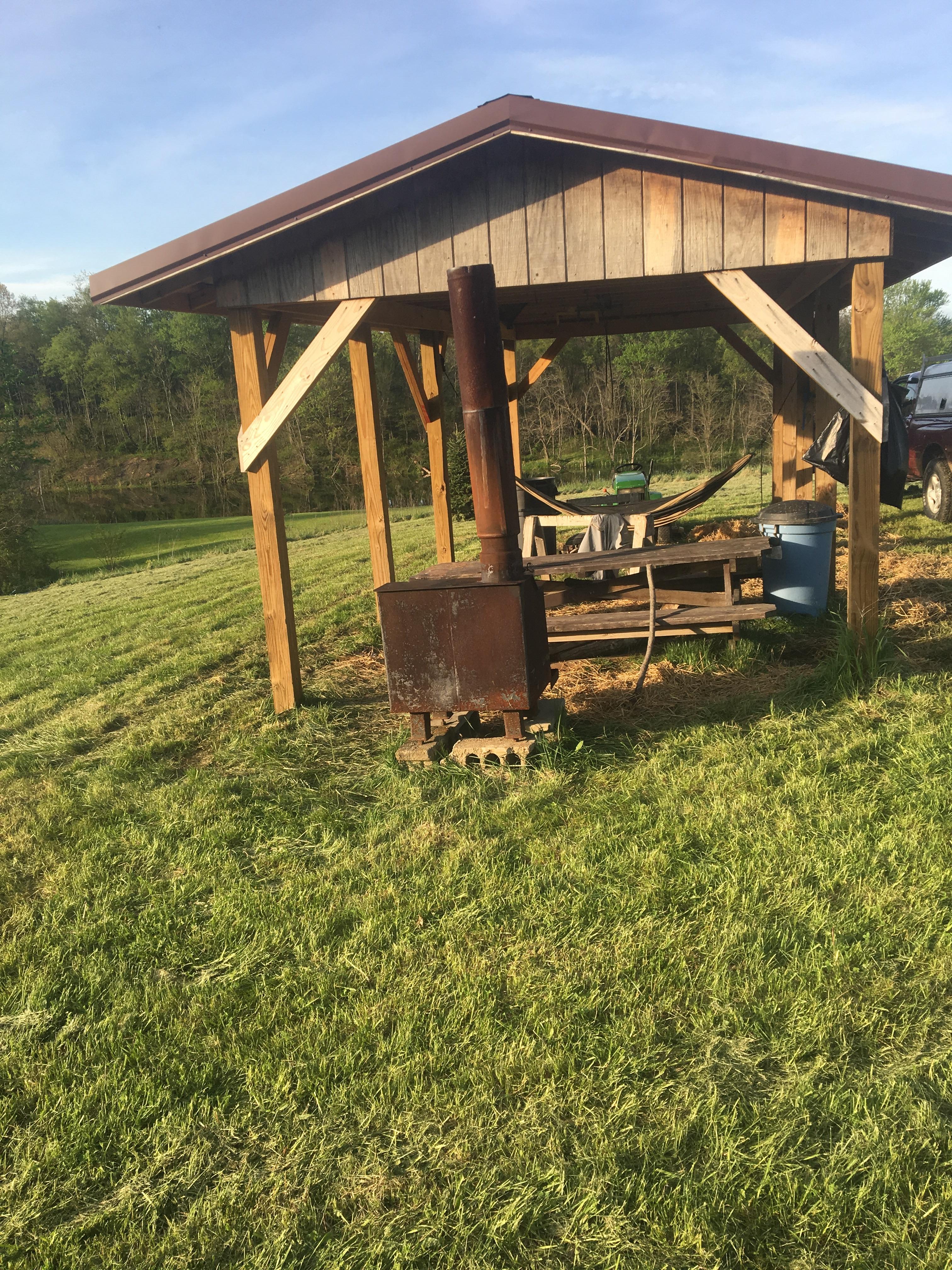 Outdoor wood stove update r/woodstoving