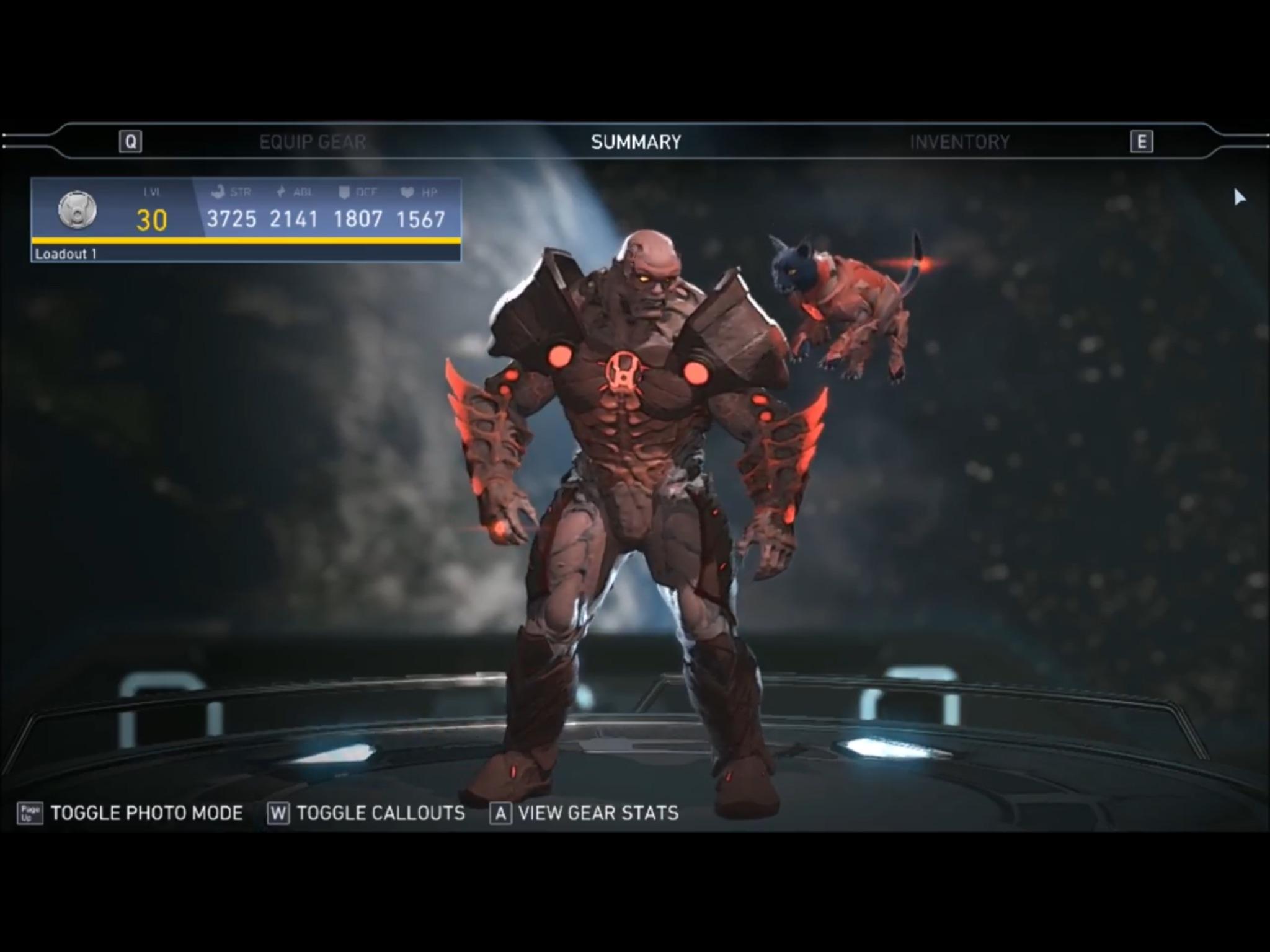 Some new Atrocitus gear (Not full set) INJUSTICE