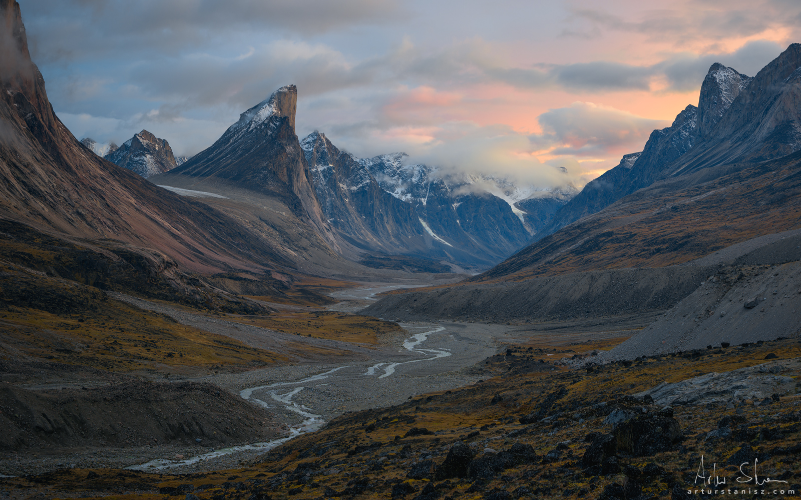 Sunset Fiesta, Baffin Island, Canadian Arctic.
