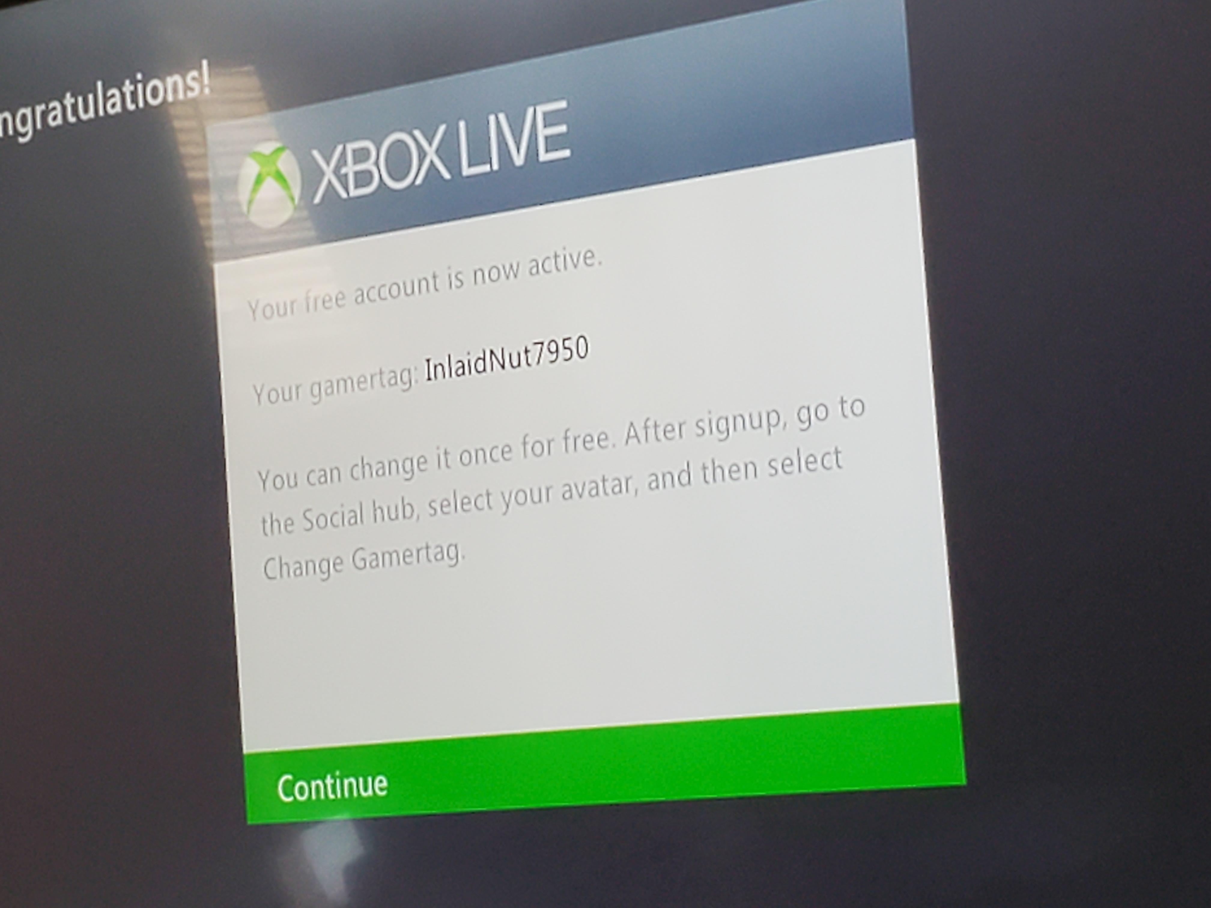 Xbox live gave me an interesting gamertag. r/funny