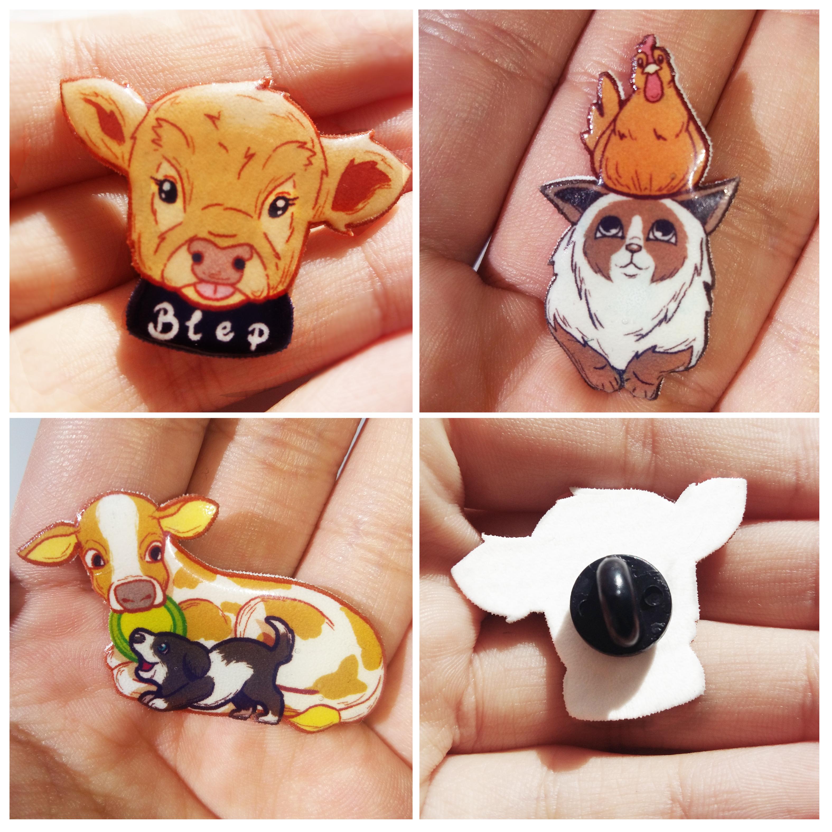 Some Cute Animal Pins I Made! r/crafts