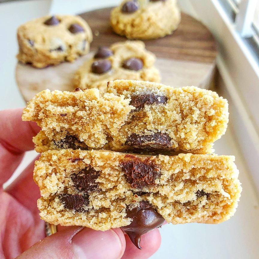 Fluffy Chocolate Chip Cookies glutenfreevegan