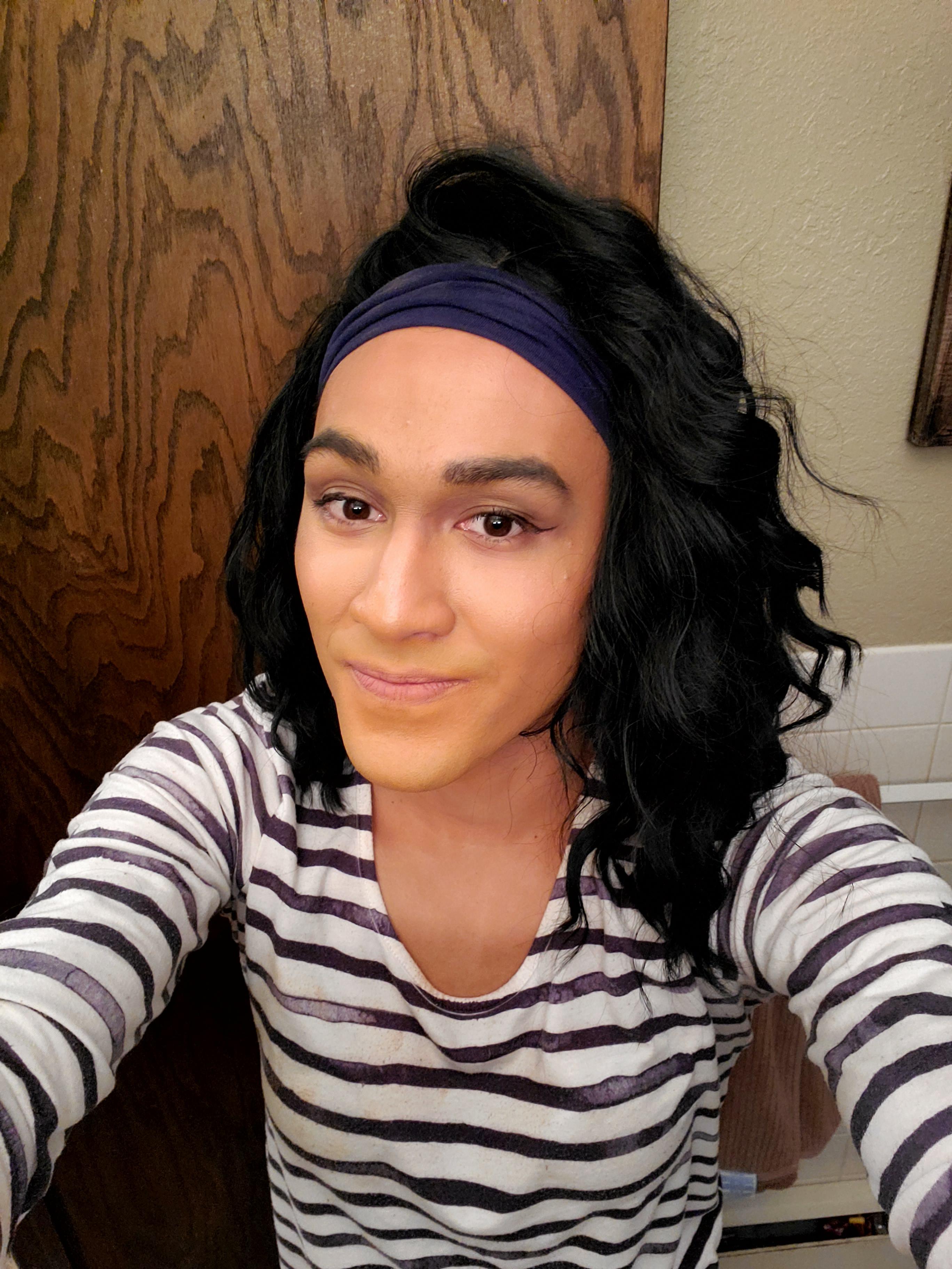 No hormones yet. Just ametuer makeup skills! How well do I pass? What