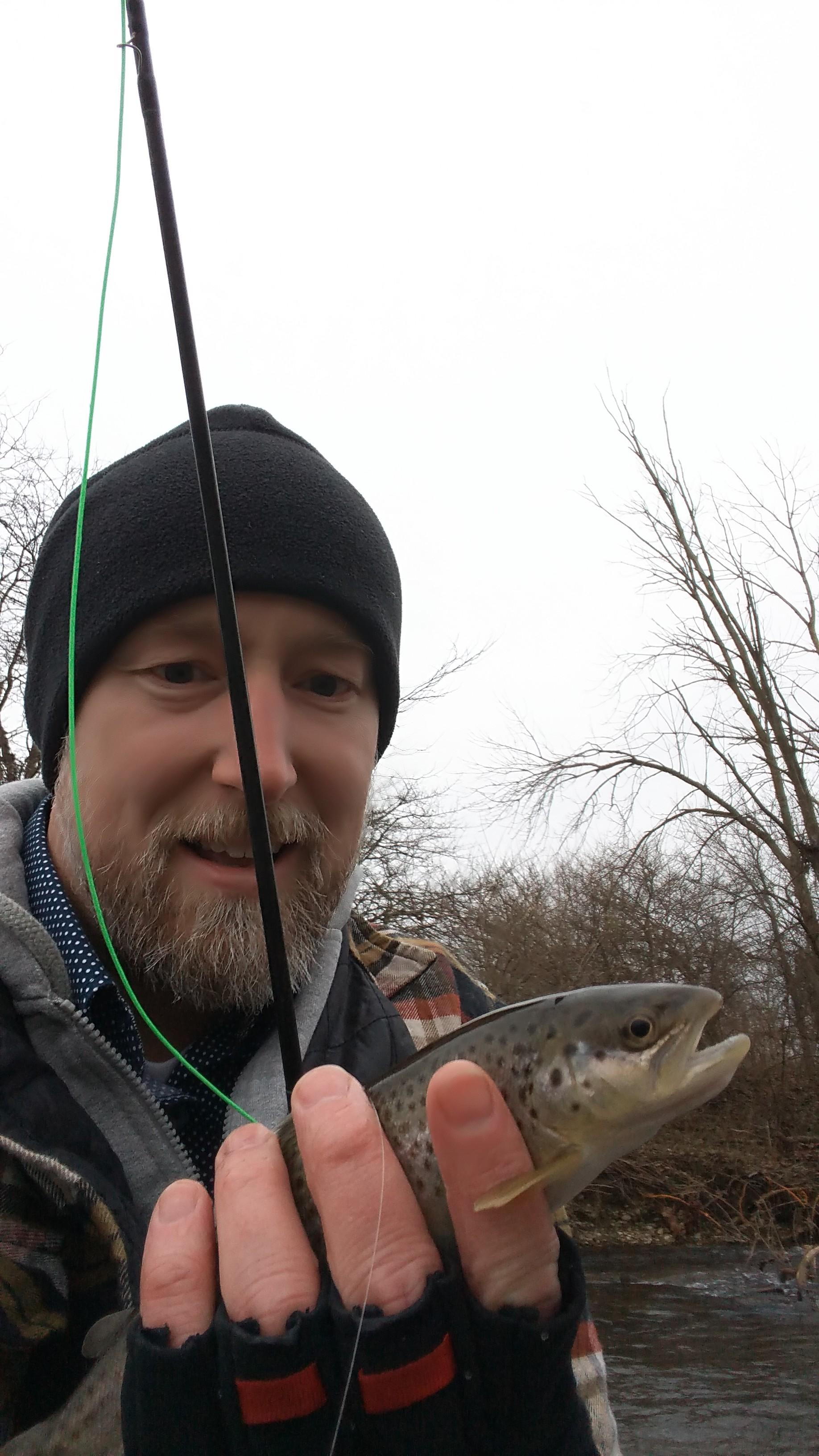My first ever trout. Only been fly fishing for a couple of months now