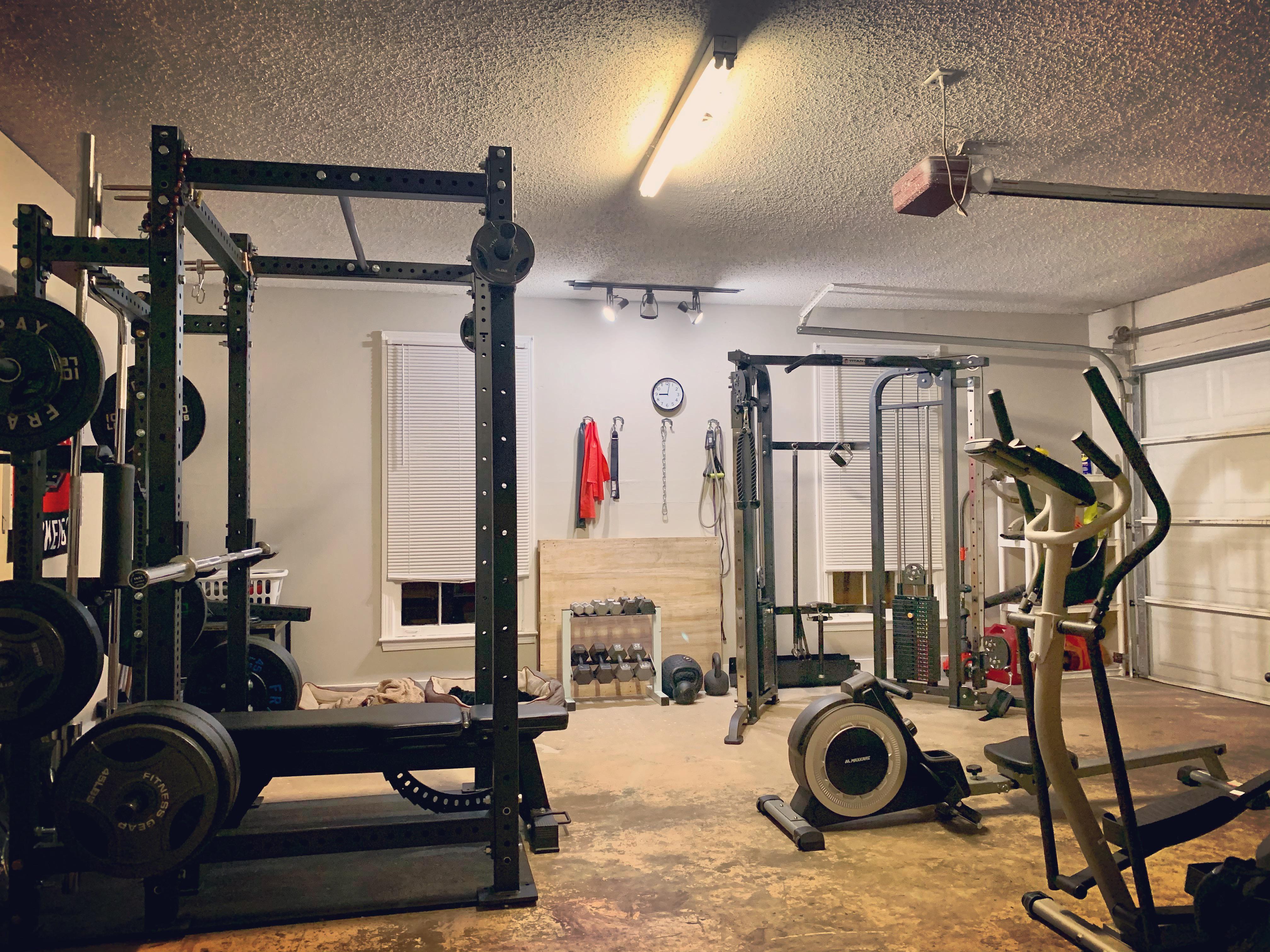 8 months with no gym membership, and our gym has really come together