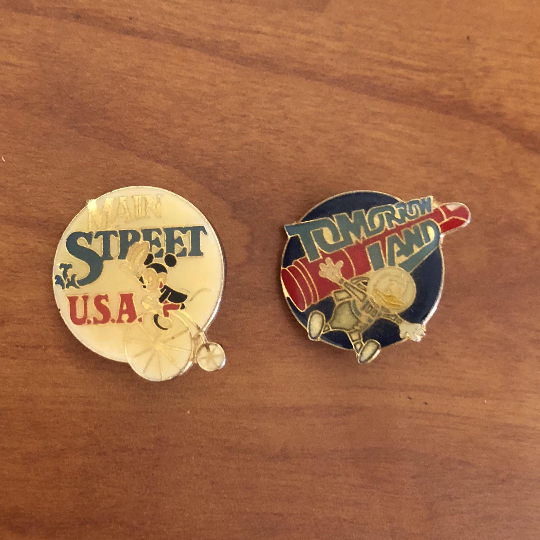 Found both of these vintage Disney pins for 1.75. The Tomorrow Land