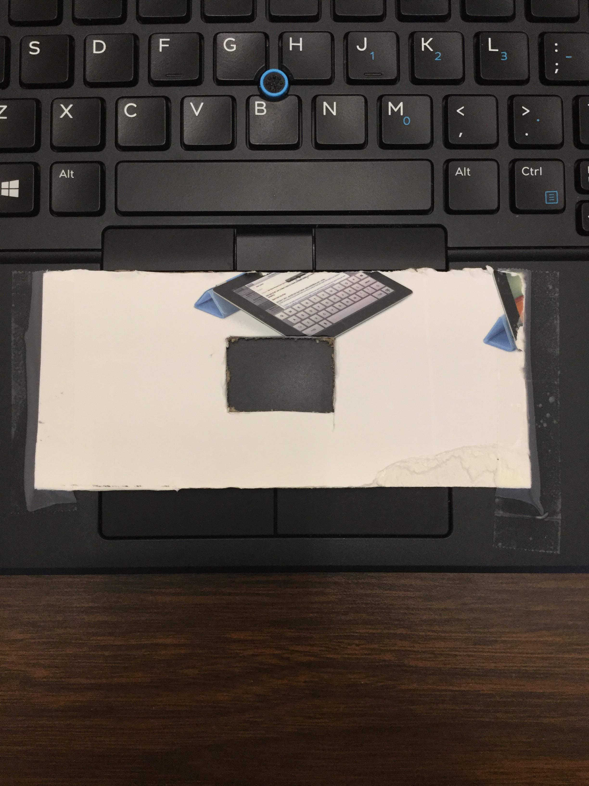 Took care of that overly large trackpad r/laptops