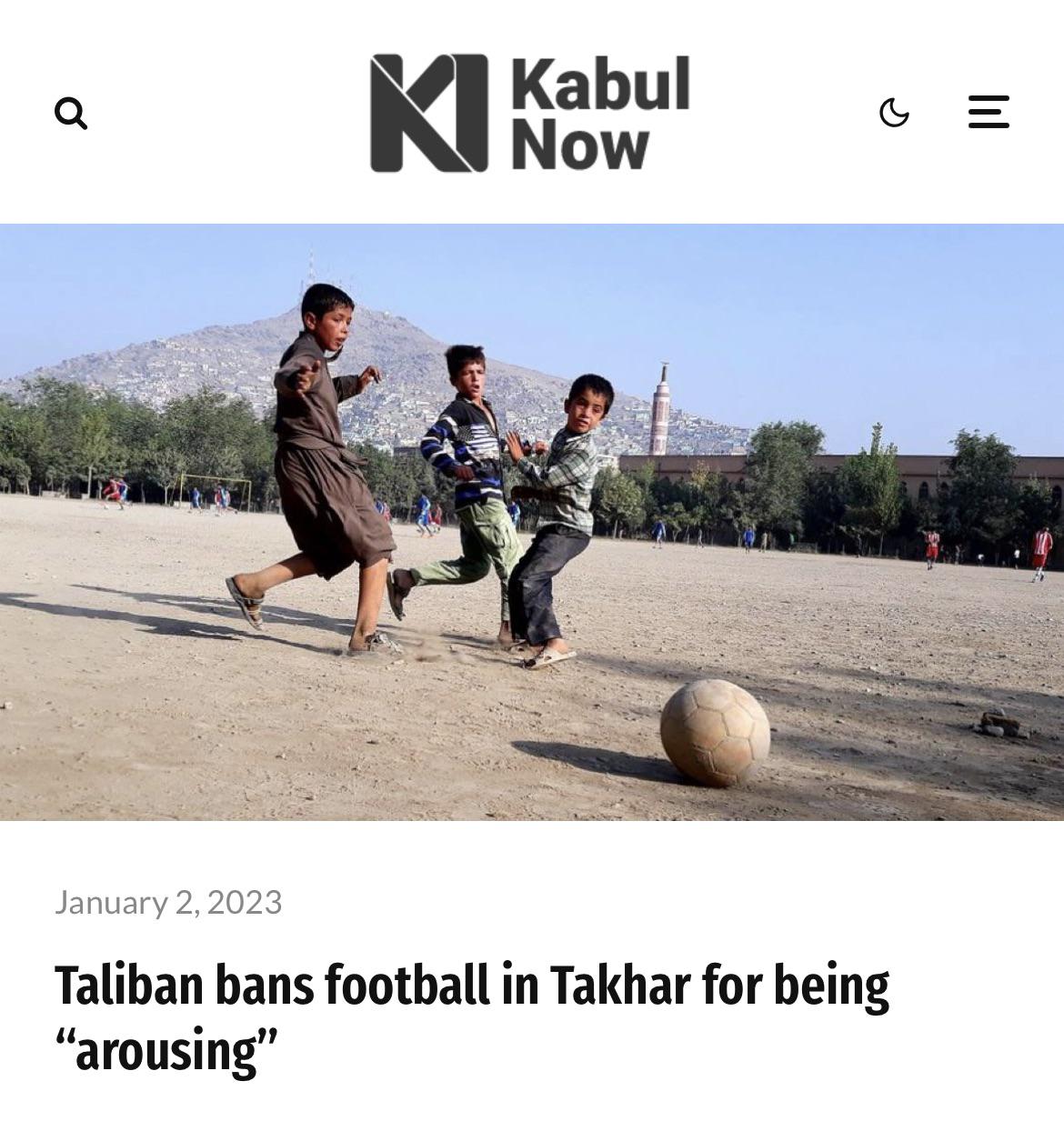 In an Islamic theocracy, even youth and men’s football and basketball