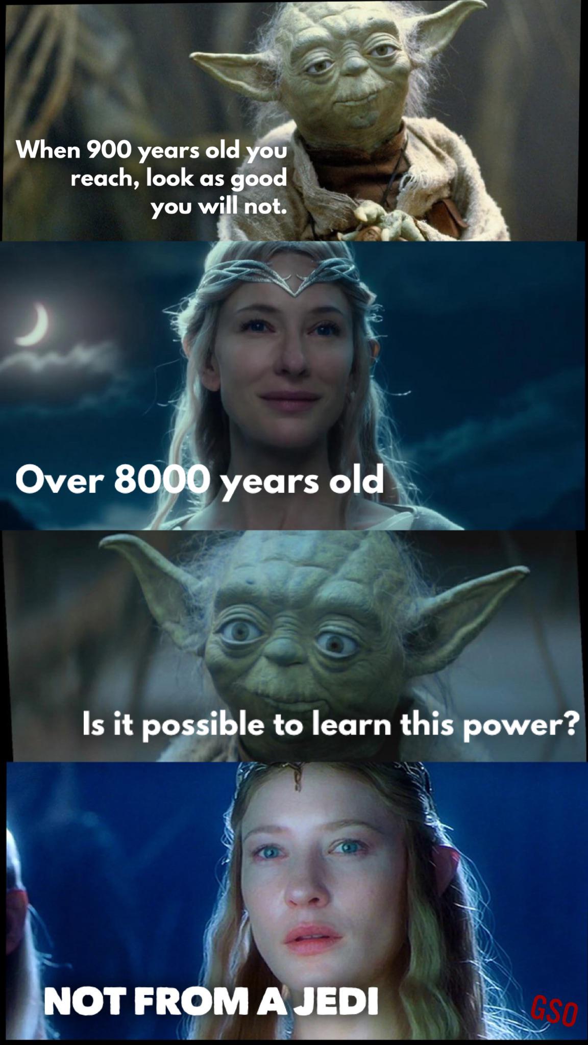 Not sure if this is a Star Wars meme with Lord if the Rings references