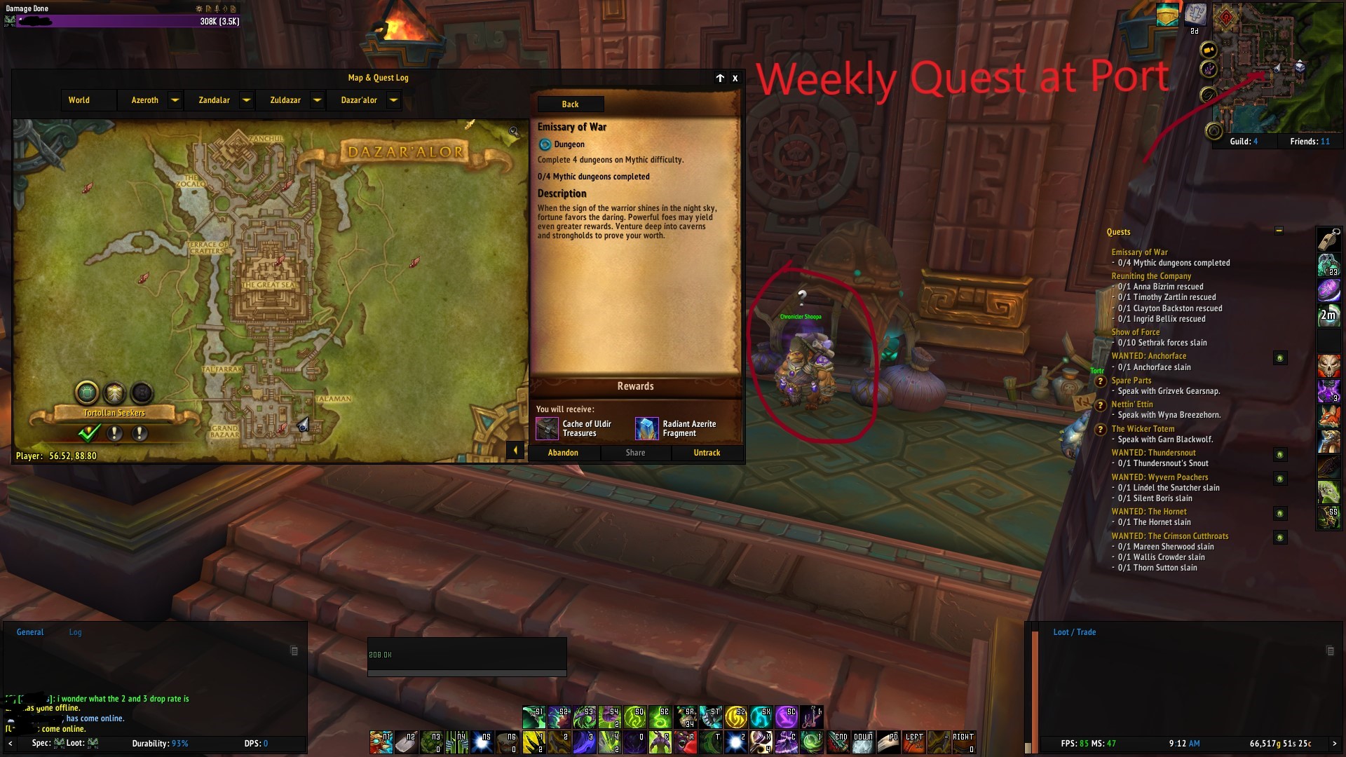 Location of Horde Quest for Current Weekly (370 Loot) r/wow