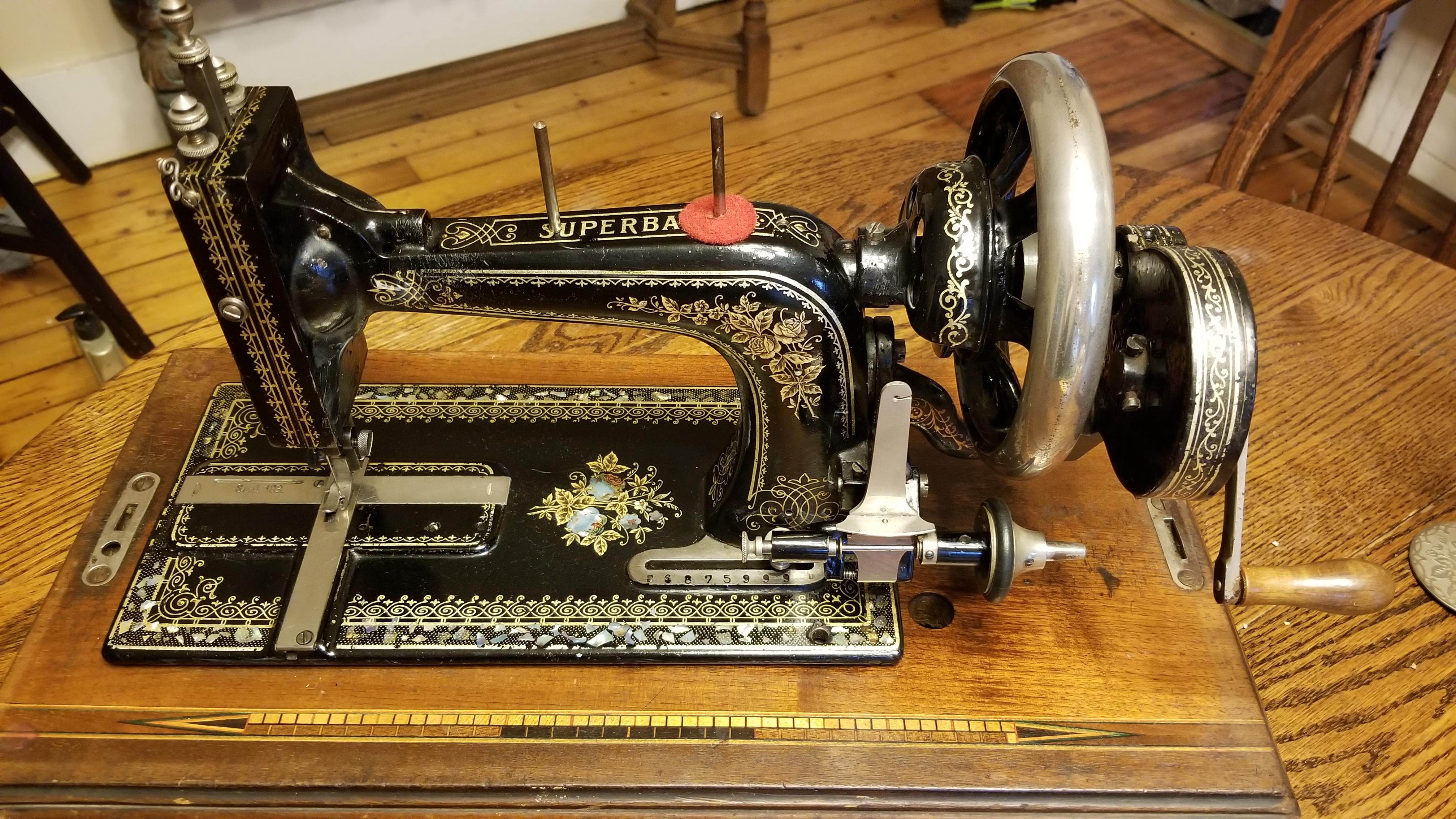 Superba Sewing Machine, made by Wertheim, German Co. Born in the 1880s