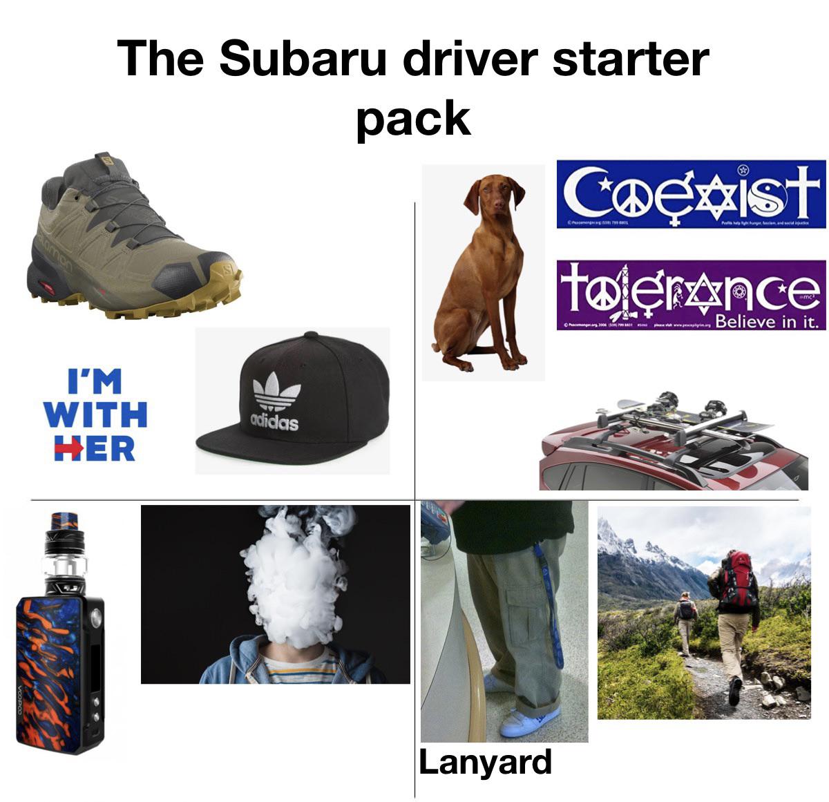 The Subaru Driver starter pack r/starterpacks
