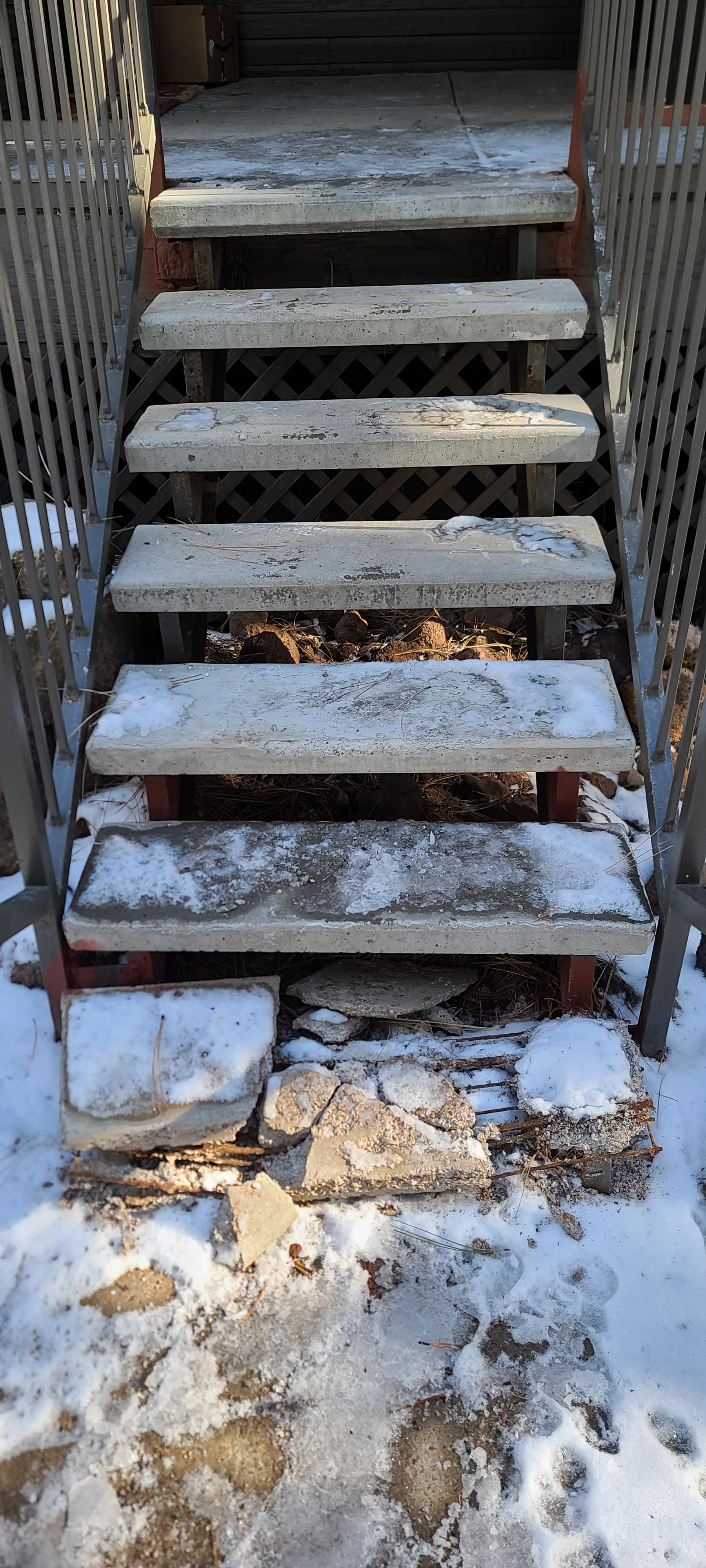Broken Wooden Stairs