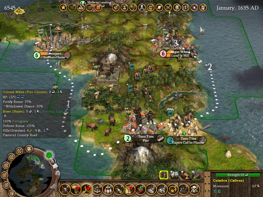 Got this double canal and thought of you guys. (Civ4 Colonization with