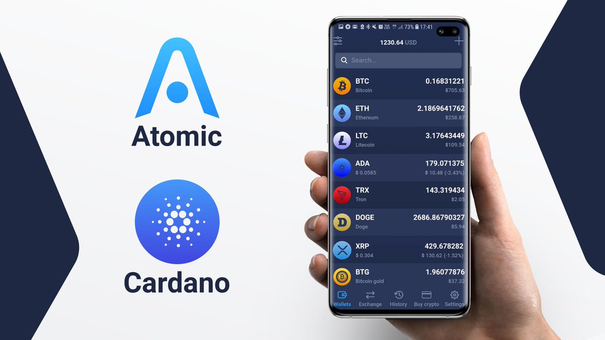 Ada/Cardano added to Atomic Wallet android mobile app! r/cardano