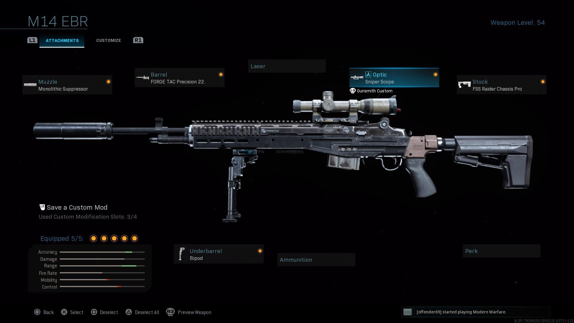 How to build secret M14/M21 EBR variant from MW2 and MW3 in MW 2019