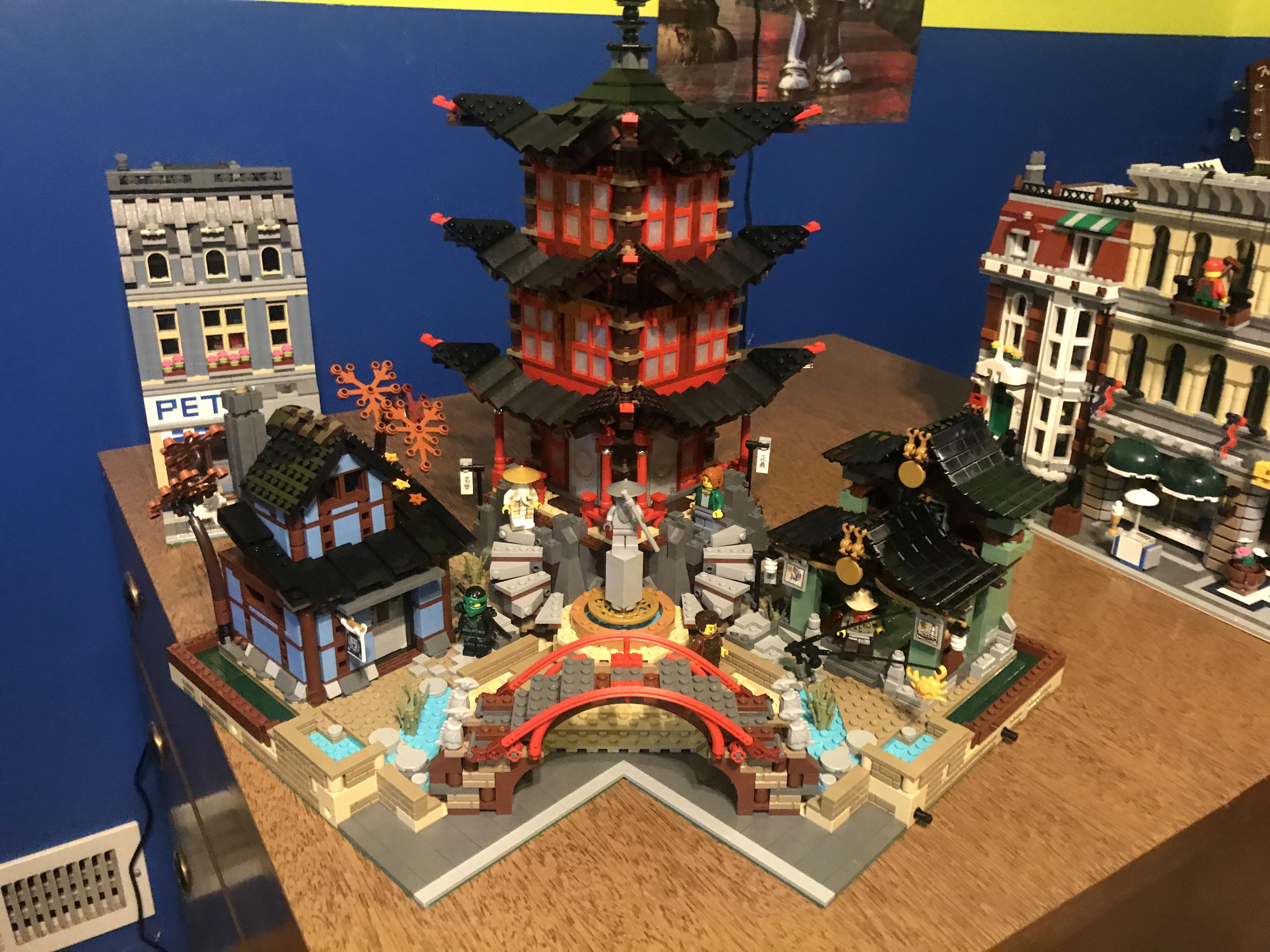 Inner Corner Modular Base MOC for 70751 Temple of Airjitzu lego