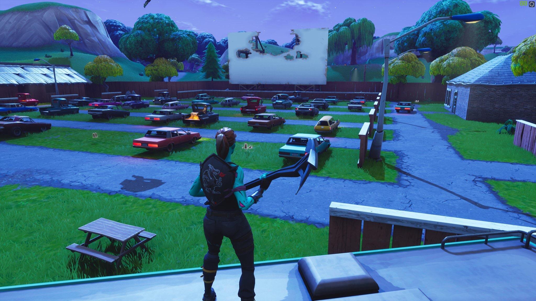 Risky Reels has been updated to a drive in theater! r/FortNiteBR