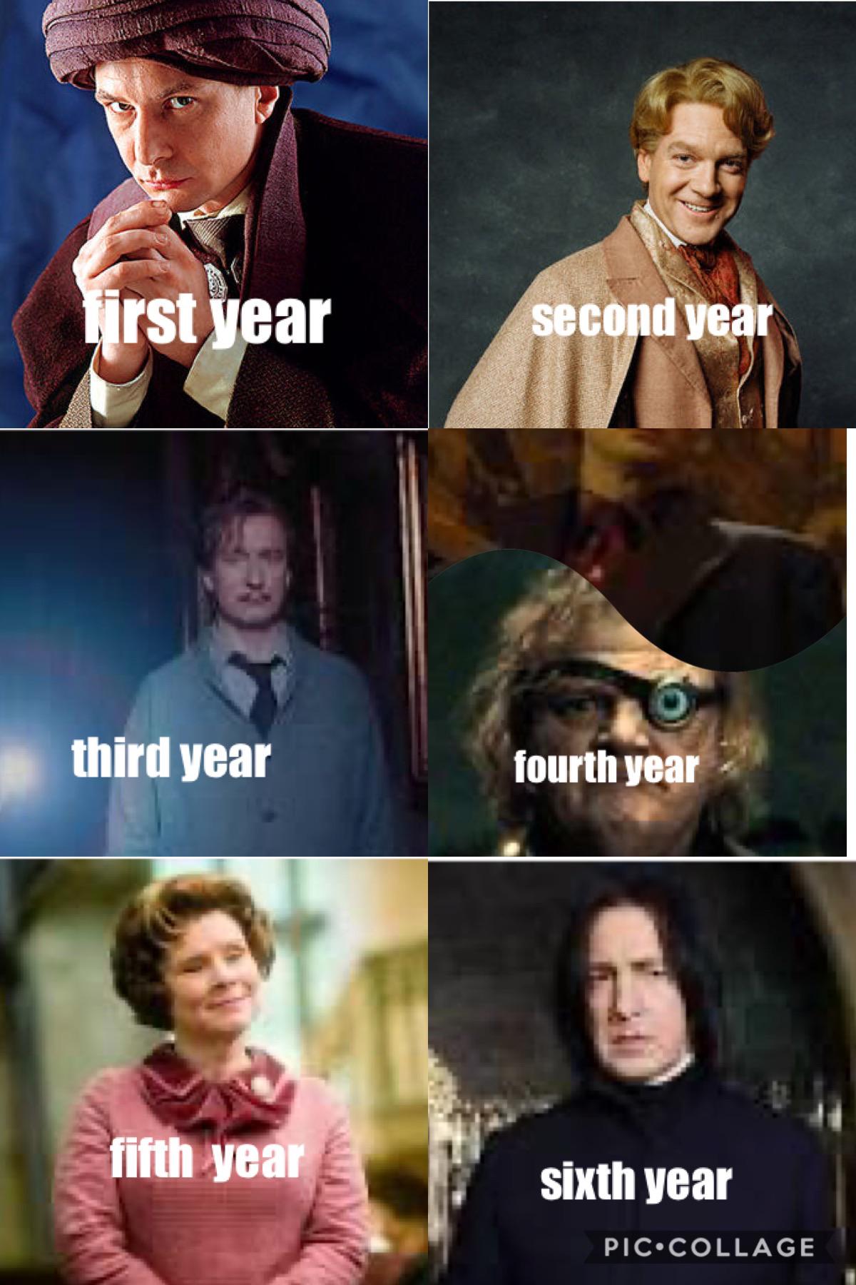 DADA teachers throughout harry’s time at hogwarts r/harrypotter